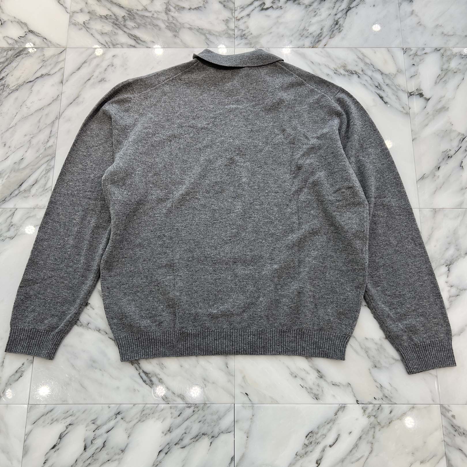 MIU MIU 2025SS Logo Embroidered Cashmere Polo Knit Sweater MMLA40 13S1 F0031 Size 42 ミュウミュウ ロゴ刺繍カシミヤ ポロ ニットセーター サイズ42