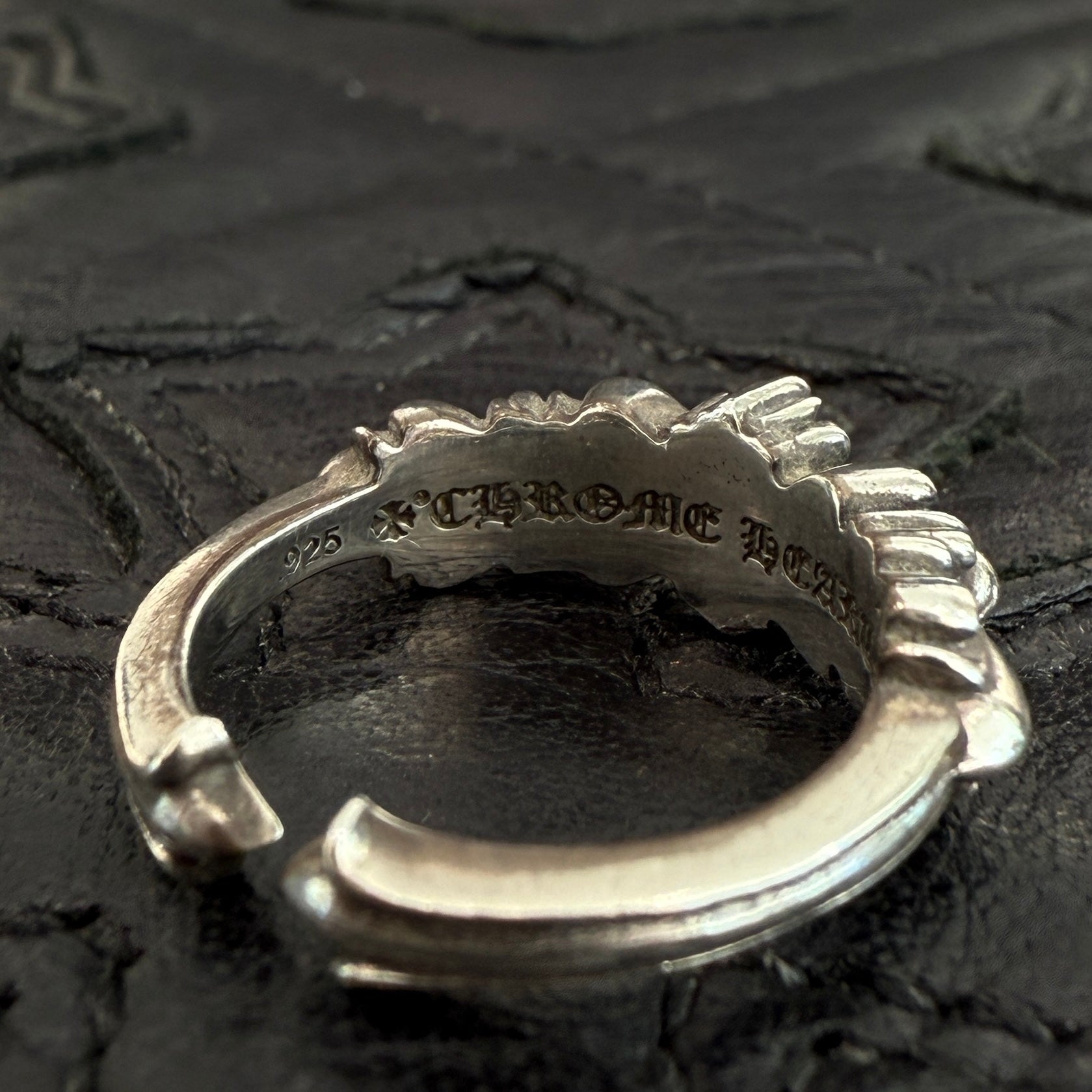 CHROME HEARTS Baby Classic Double Floral Cross Ring Size 8号 クロムハーツ ベイビークラシック ダブルフローラルクロス リング サイズ8号