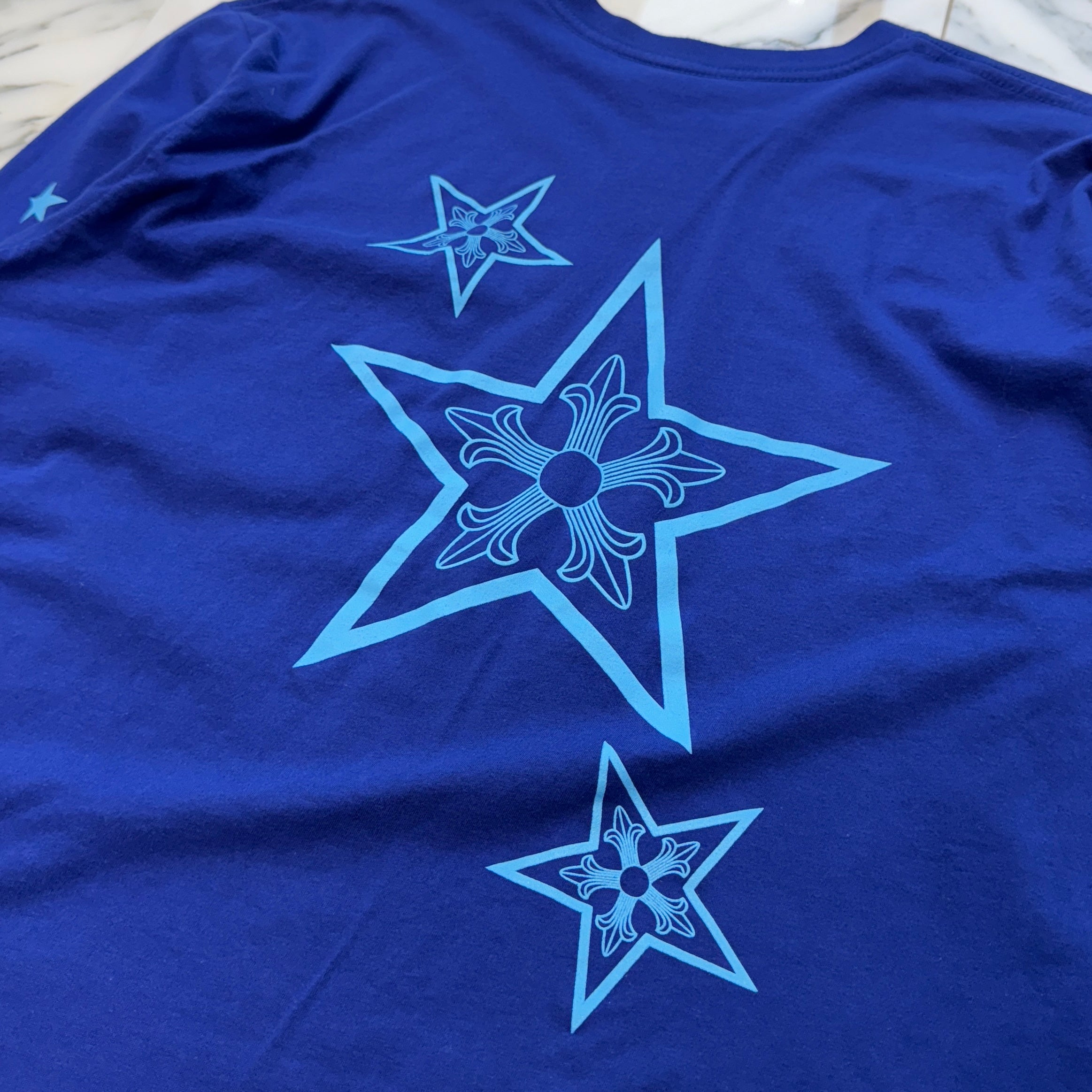 CHROME HEARTS Star Print Long Sleeve Tee Size XL クロムハーツ スタープリント ロングスリーブTシャツ サイズXL