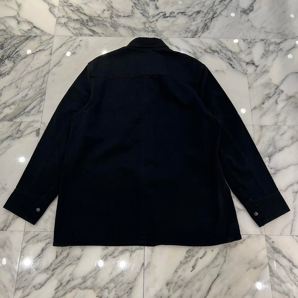 CHROME HEARTS Y NOT LAST BITE COVER ALL DENIM SHIRT Size XL クロム