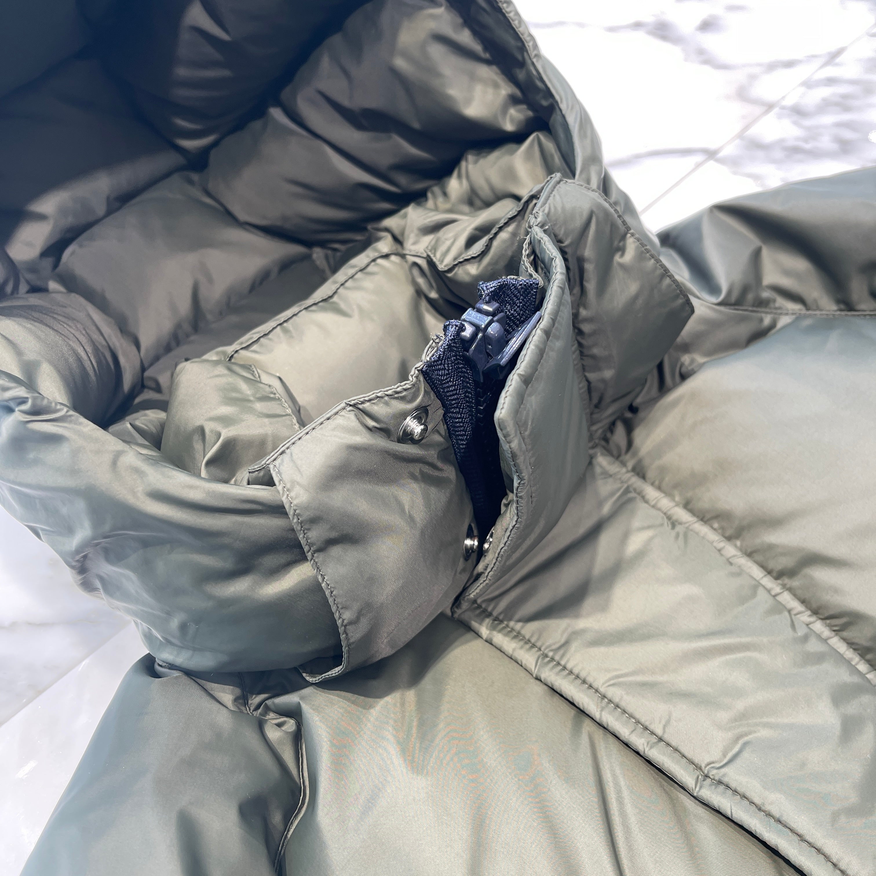 sacai ×NIKE 2020AW Docking Down Jacket CT3269-355 Size L サカイ × ナイキ ドッキング ダウンジャケット サイズL