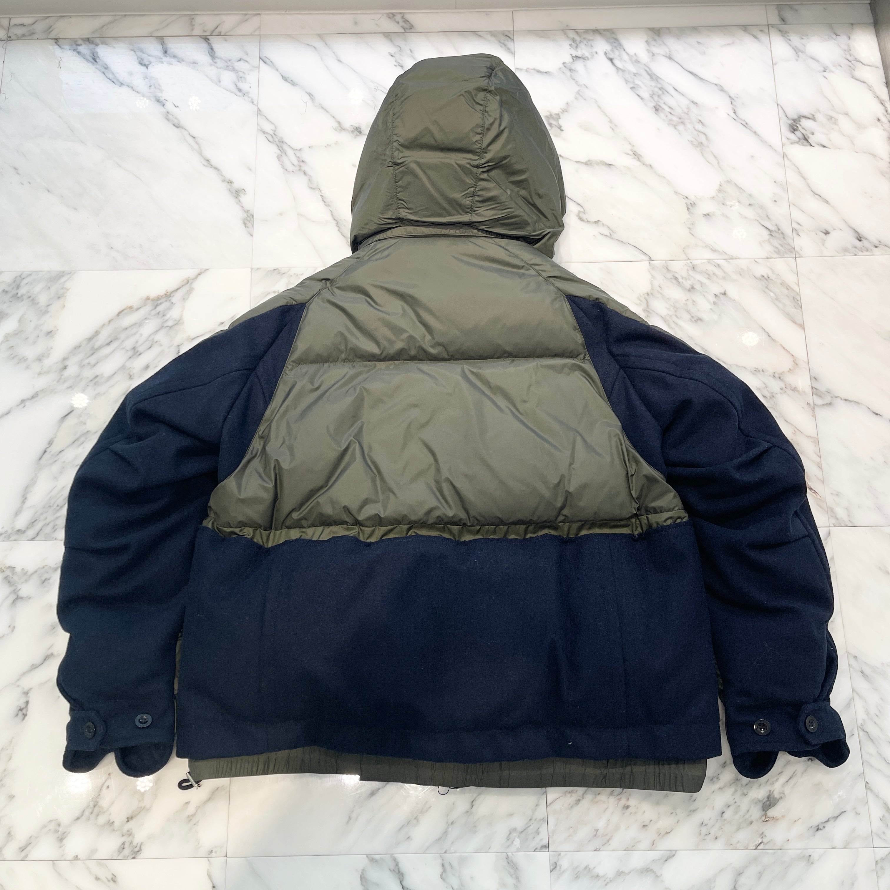 sacai ×NIKE 2020AW Docking Down Jacket CT3269-355 Size L サカイ × ナイキ ドッキング ダウンジャケット サイズL