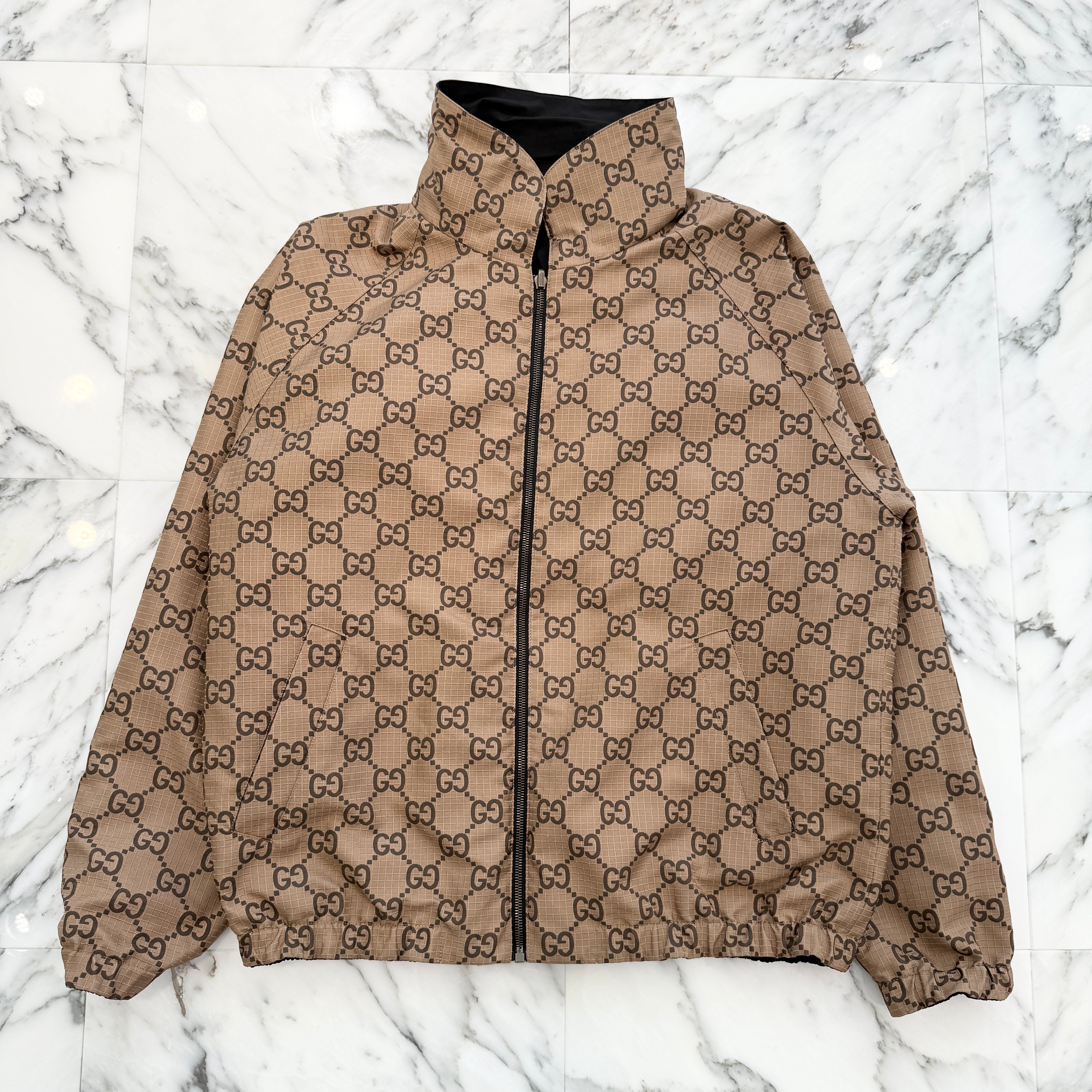GUCCI 2023SS Reversible GG Canvas Jacket 722511 ZALX2 Size 46 グッチ リバーシブル GG キャンバス ジャケット サイズ46