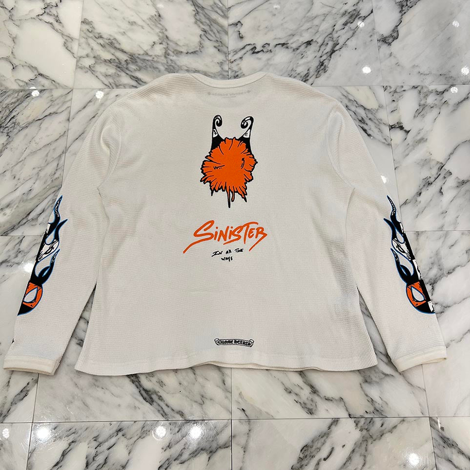 CHROME HEARTS × MATTY BOY SINISTER IN ALL THE WAYS Thermal Long Sleeve Tee XL クロムハーツ × マッティボーイ SINISTER インオールザウェイズ サーマル ロングスリーブ Tシャツ サイズXL