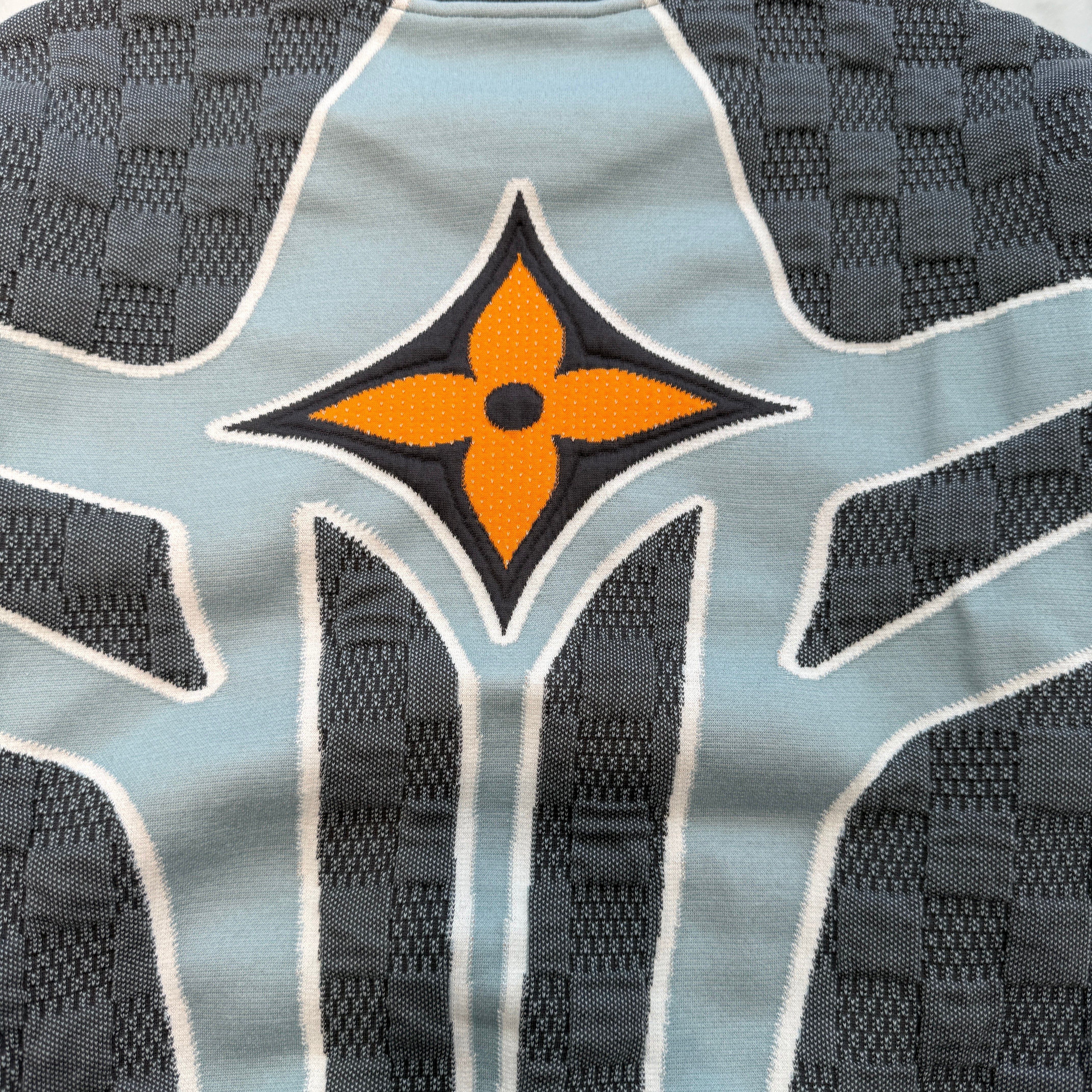 LOUIS VUITTON 2024AW Quilted Cotton Blend Crew Neck 1AGK20 Size L ルイヴィトン キルティング コットンブレンド クルーネック サイズL