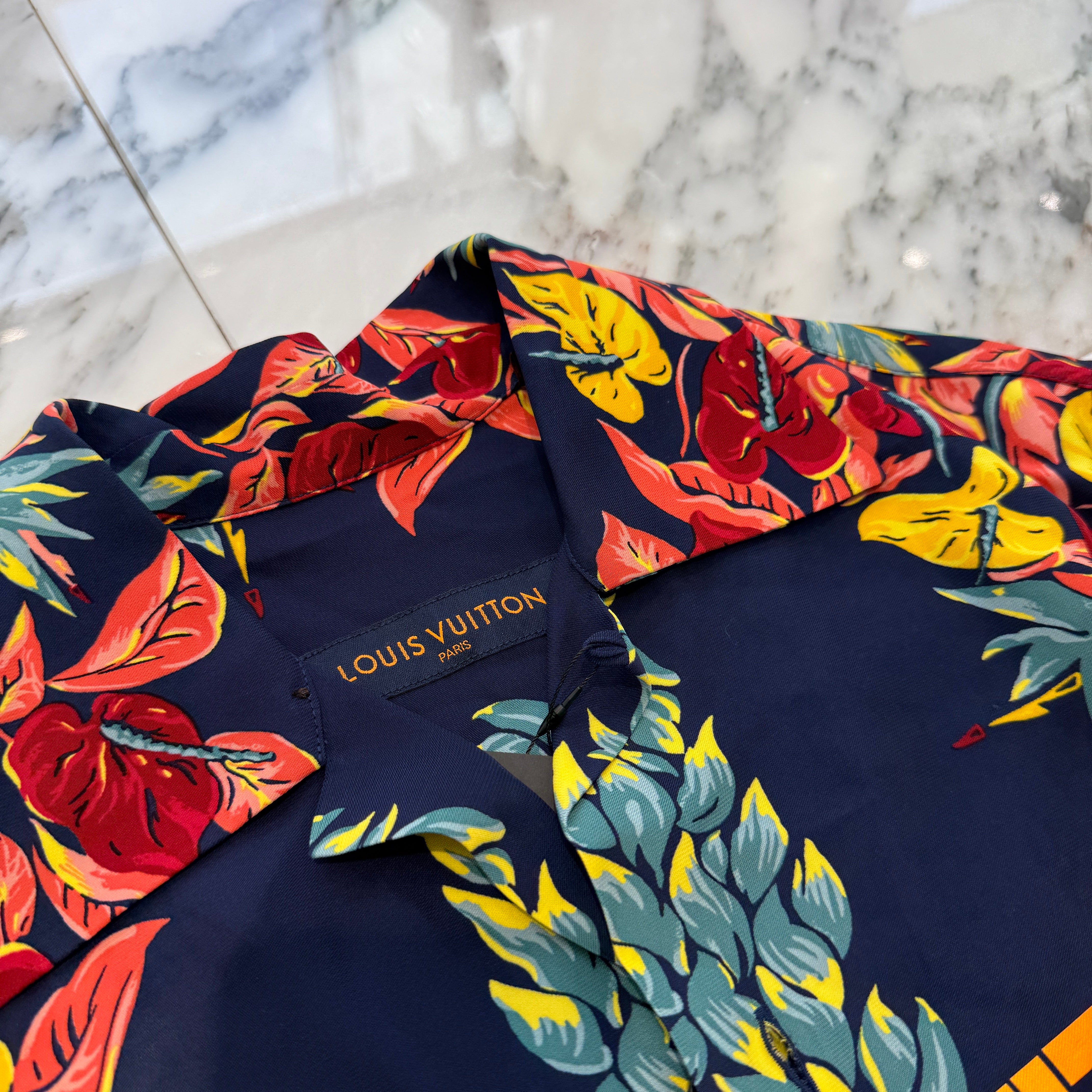 LOUIS VUITTON 2018SS Hawaiian Rayon Short Sleeve Shirt Size XS ルイヴィトン ハワイアン レーヨン ショートスリーブ シャツ サイズXS