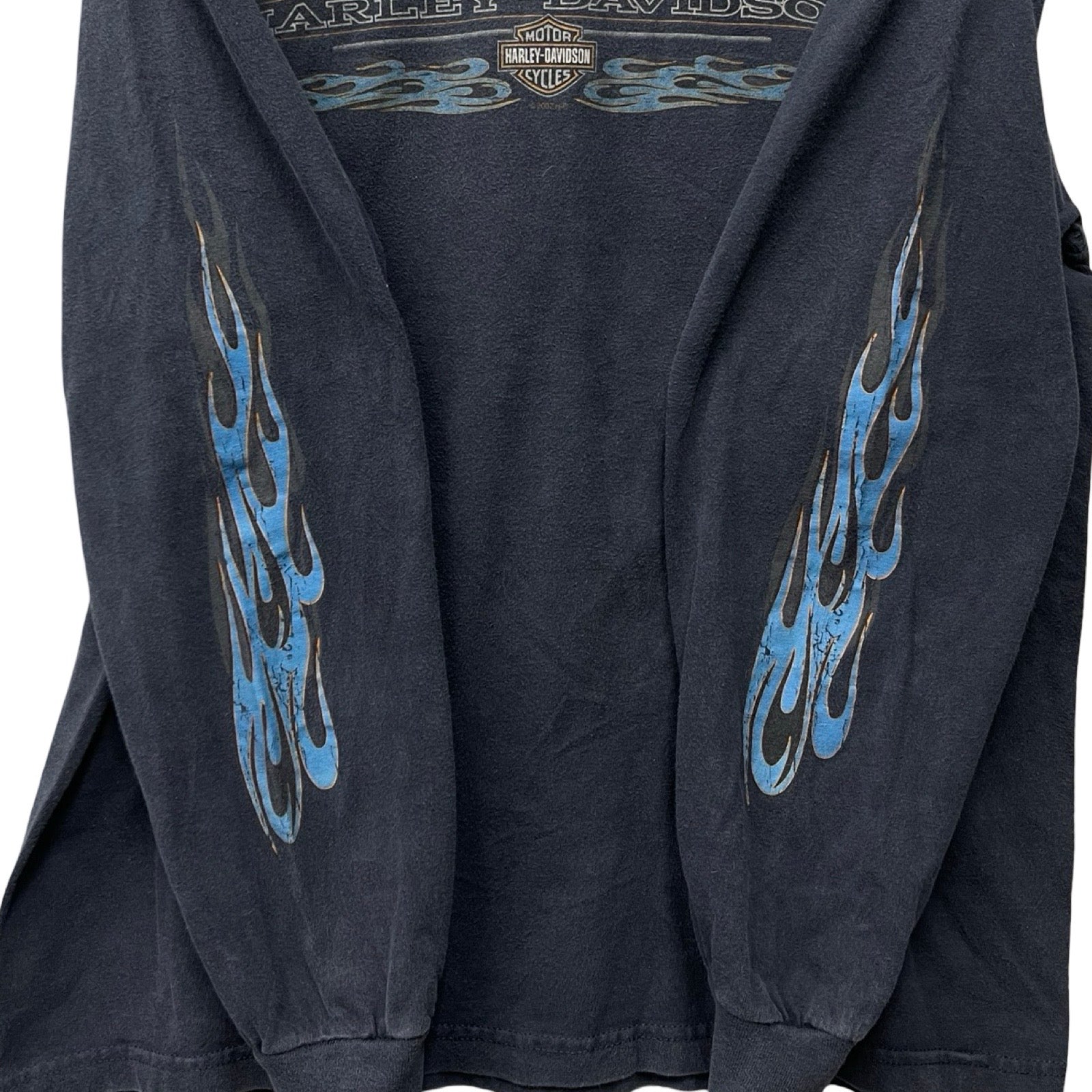 Vintage 00's Harley-Davidson "PLOURDE'S" Madawaska Maine 2007 L/S Tee Size L