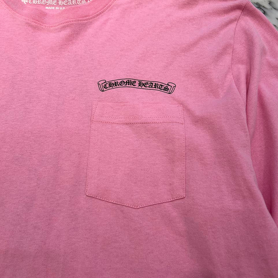 クロムハーツ VANITY AFFAIR マッティボーイ ロンT ピンク CHROME HEARTS × MATTY BOY Vanity Affair Long Sleeve Tee Size XL