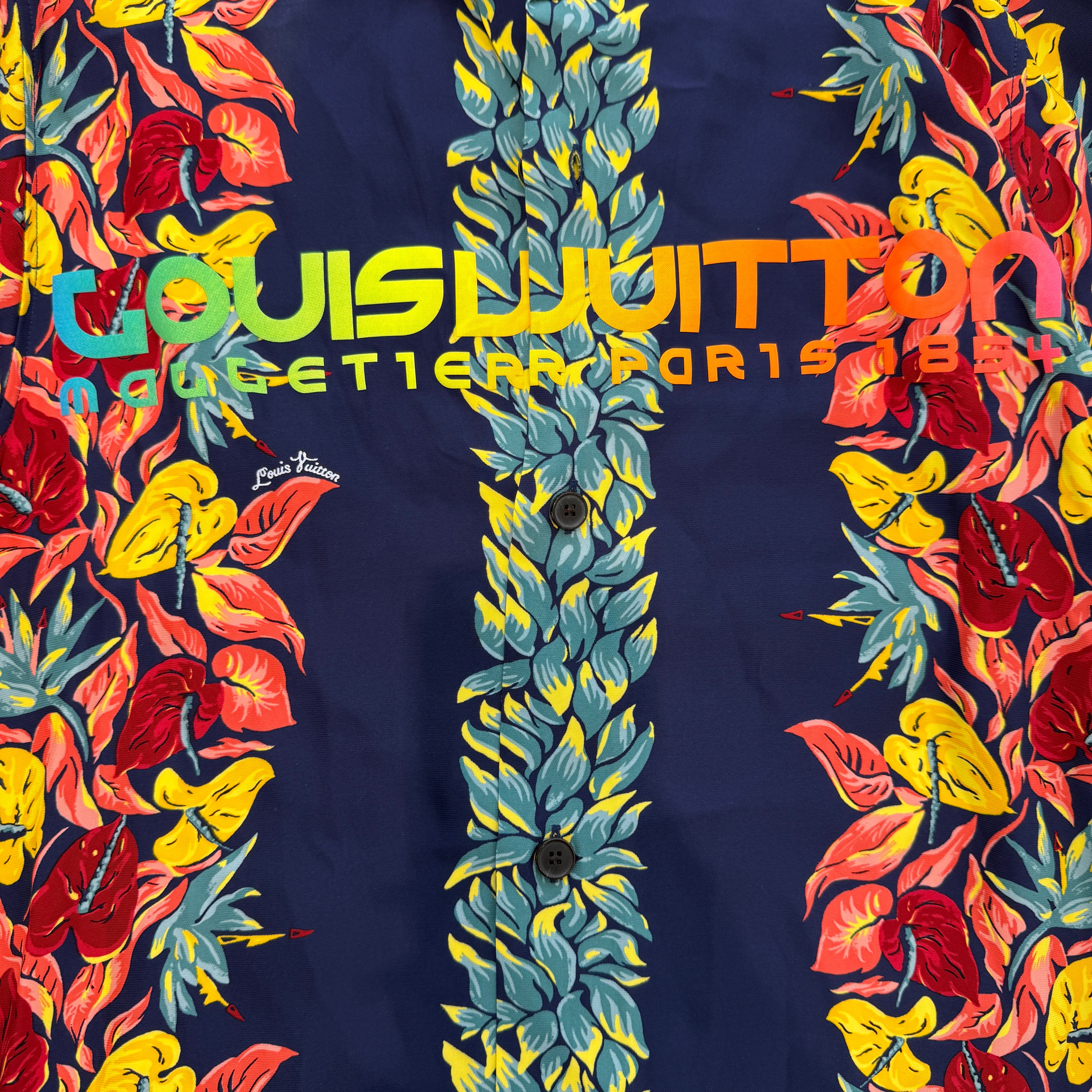 LOUIS VUITTON 2018SS Hawaiian Rayon Short Sleeve Shirt Size XS ルイヴィトン ハワイアン レーヨン ショートスリーブ シャツ サイズXS