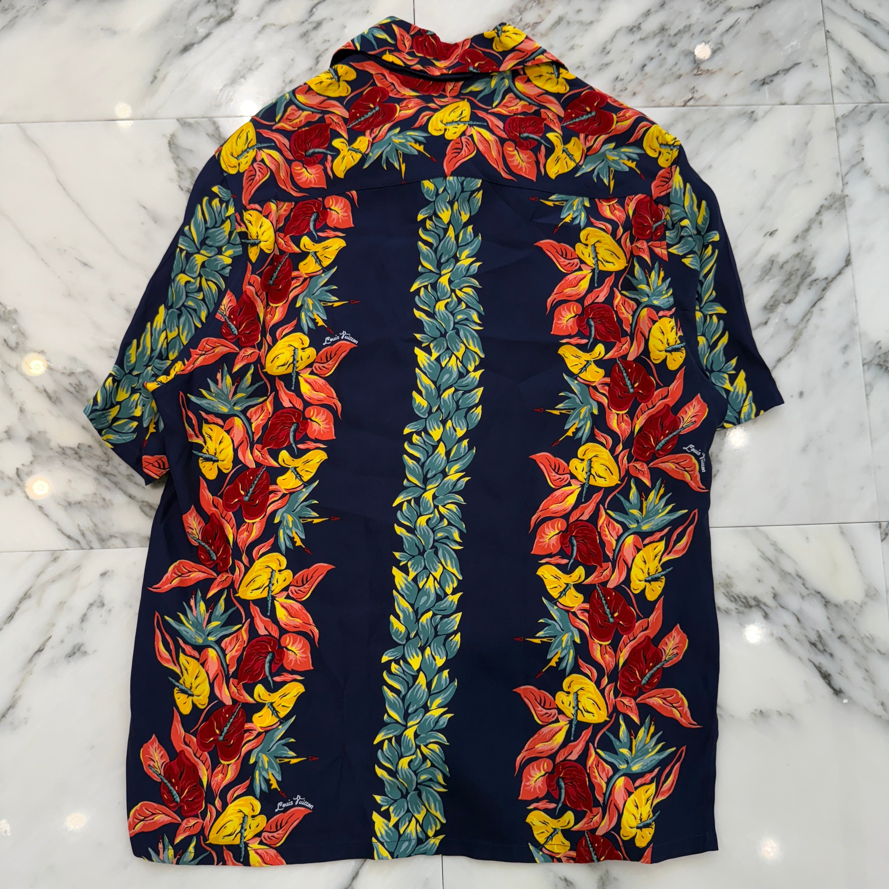 LOUIS VUITTON 2018SS Hawaiian Rayon Short Sleeve Shirt Size XS ルイヴィトン ハワイアン レーヨン ショートスリーブ シャツ サイズXS