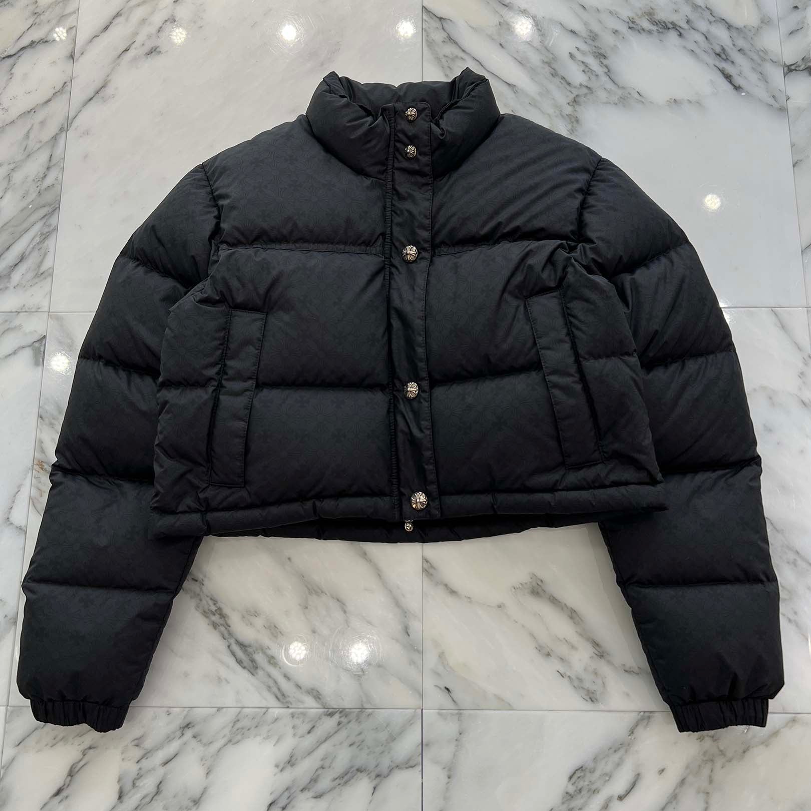 CHROME HEARTS Cropped CH Plus Stiff Down Jacket Size S クロムハーツ クロップド CHプラス スティッフ ダウンジャケット サイズS