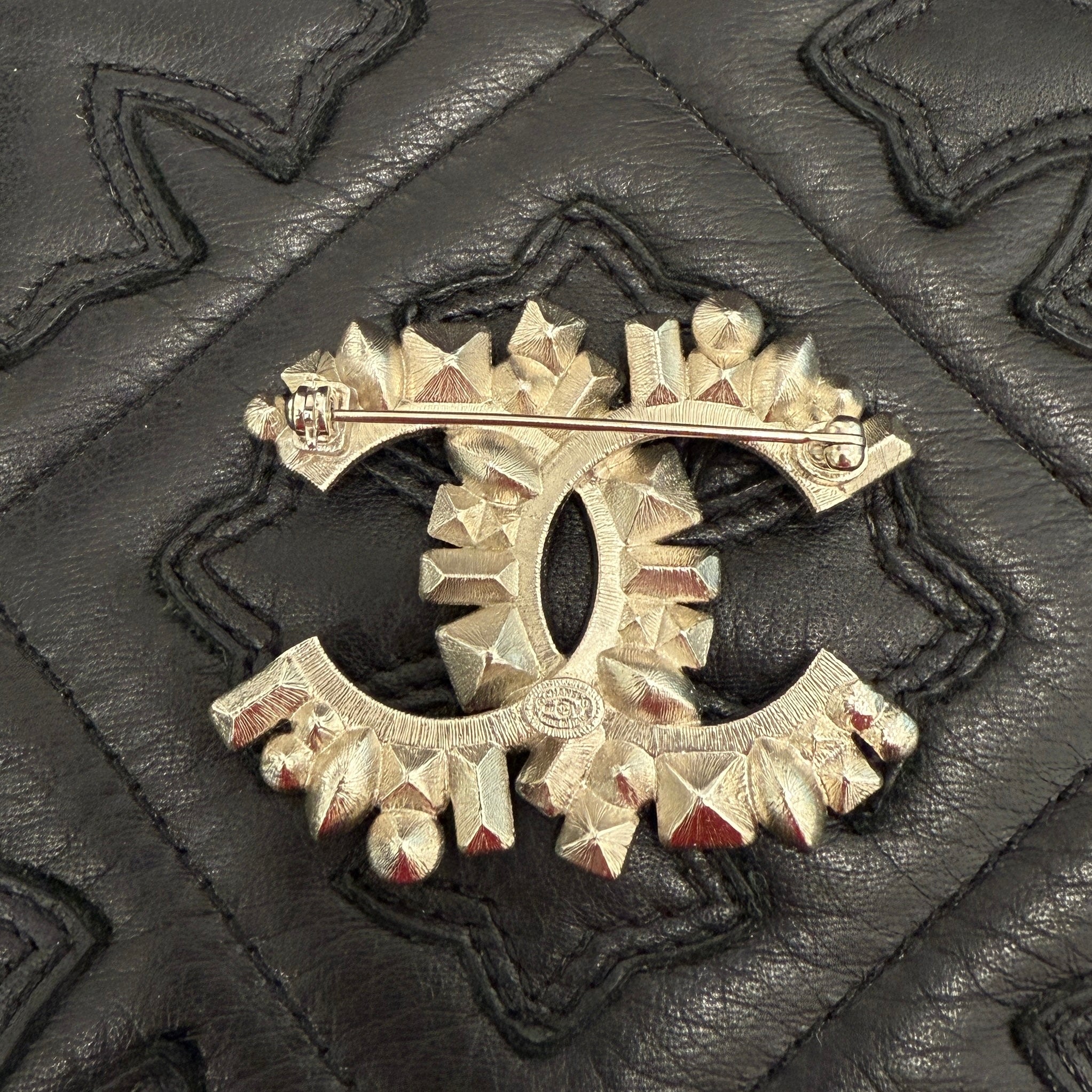 CHANEL B17V Coco Mark Rhinestone Brooch シャネル B17V ココマーク ラインストーン ブローチ