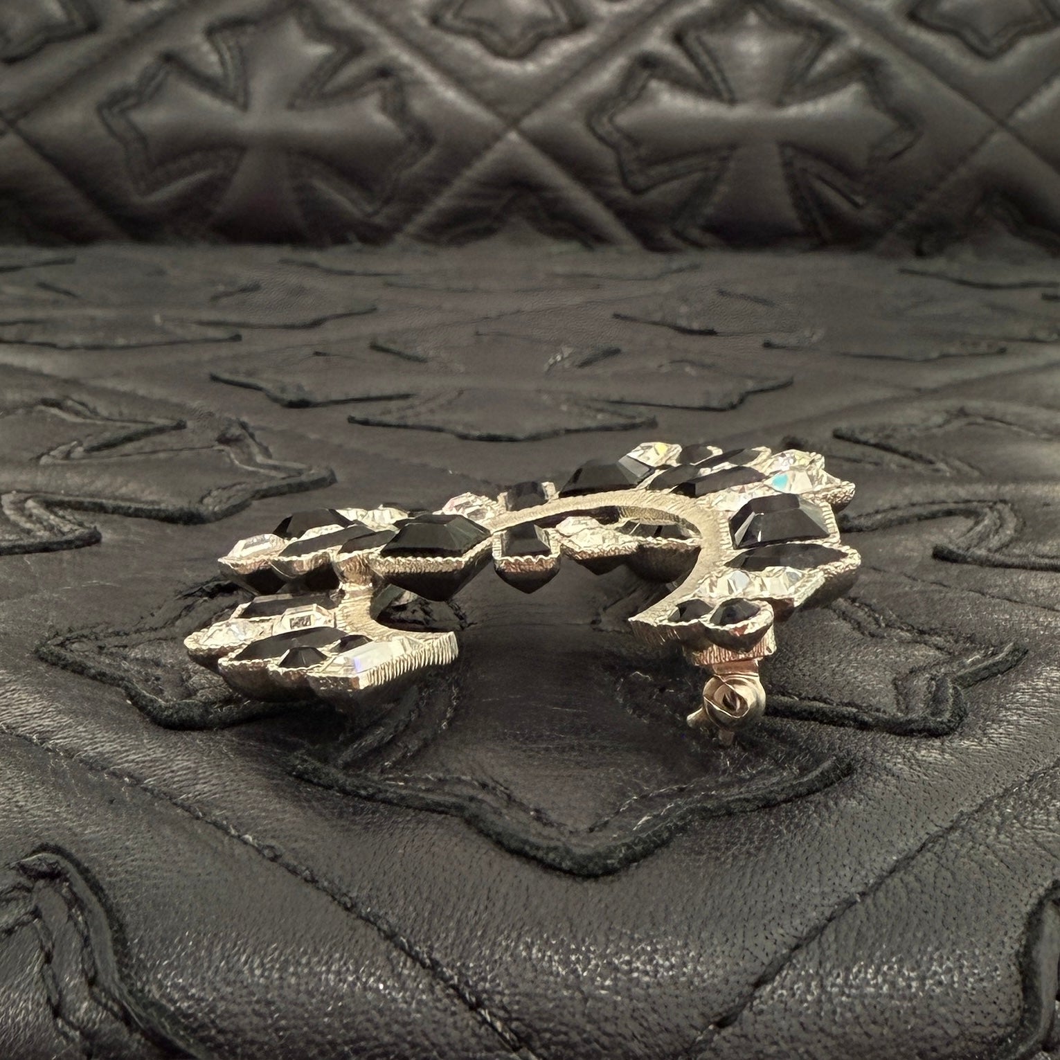 CHANEL B17V Coco Mark Rhinestone Brooch シャネル B17V ココマーク ラインストーン ブローチ