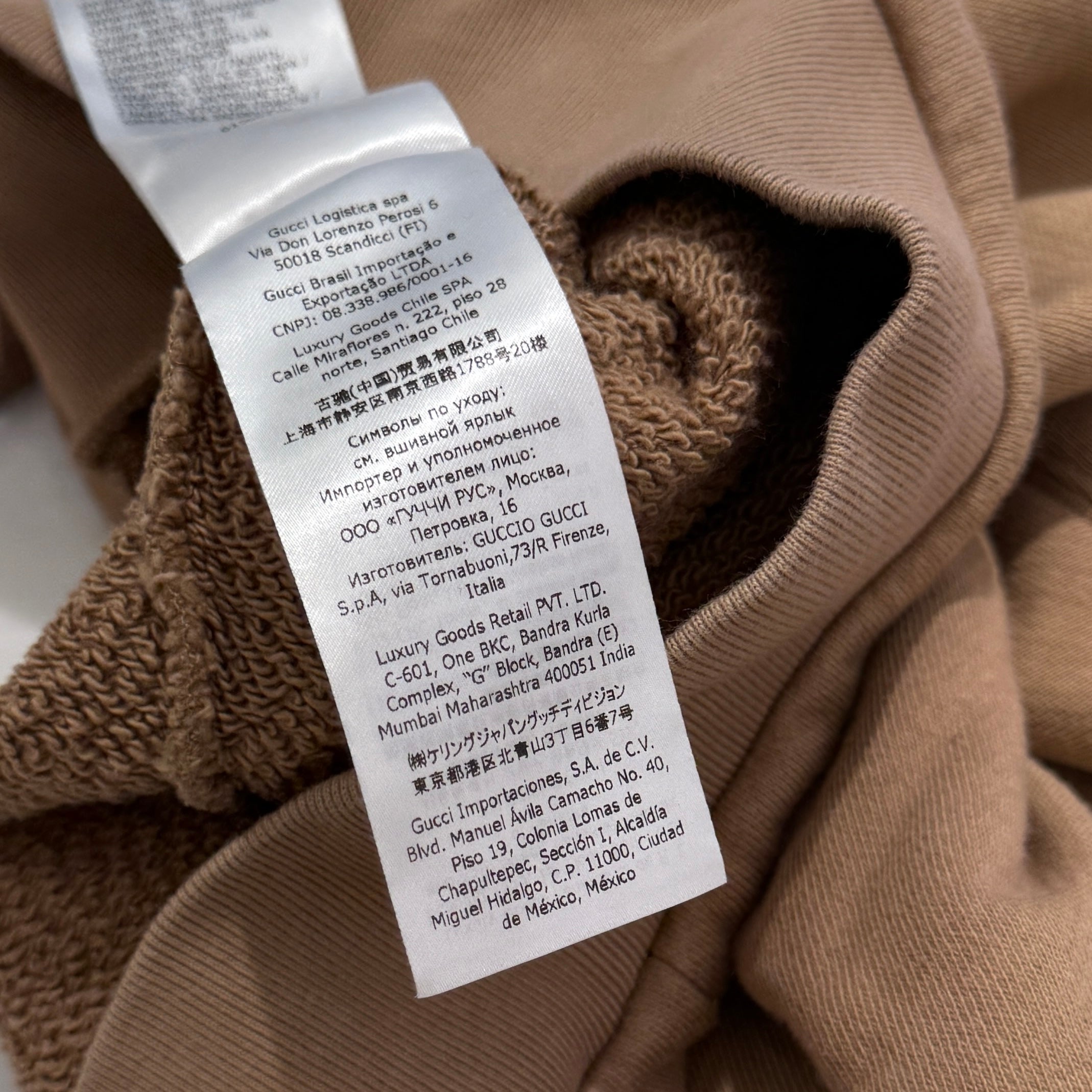 GUCCI × THE NORTH FACE 2021SS Double Name Logo Print Pullover Hoodie 615061 XJDBY Size XL グッチ×ノースフェイス ダブルネーム ロゴ プリント プルオーバーフーディー サイズXL