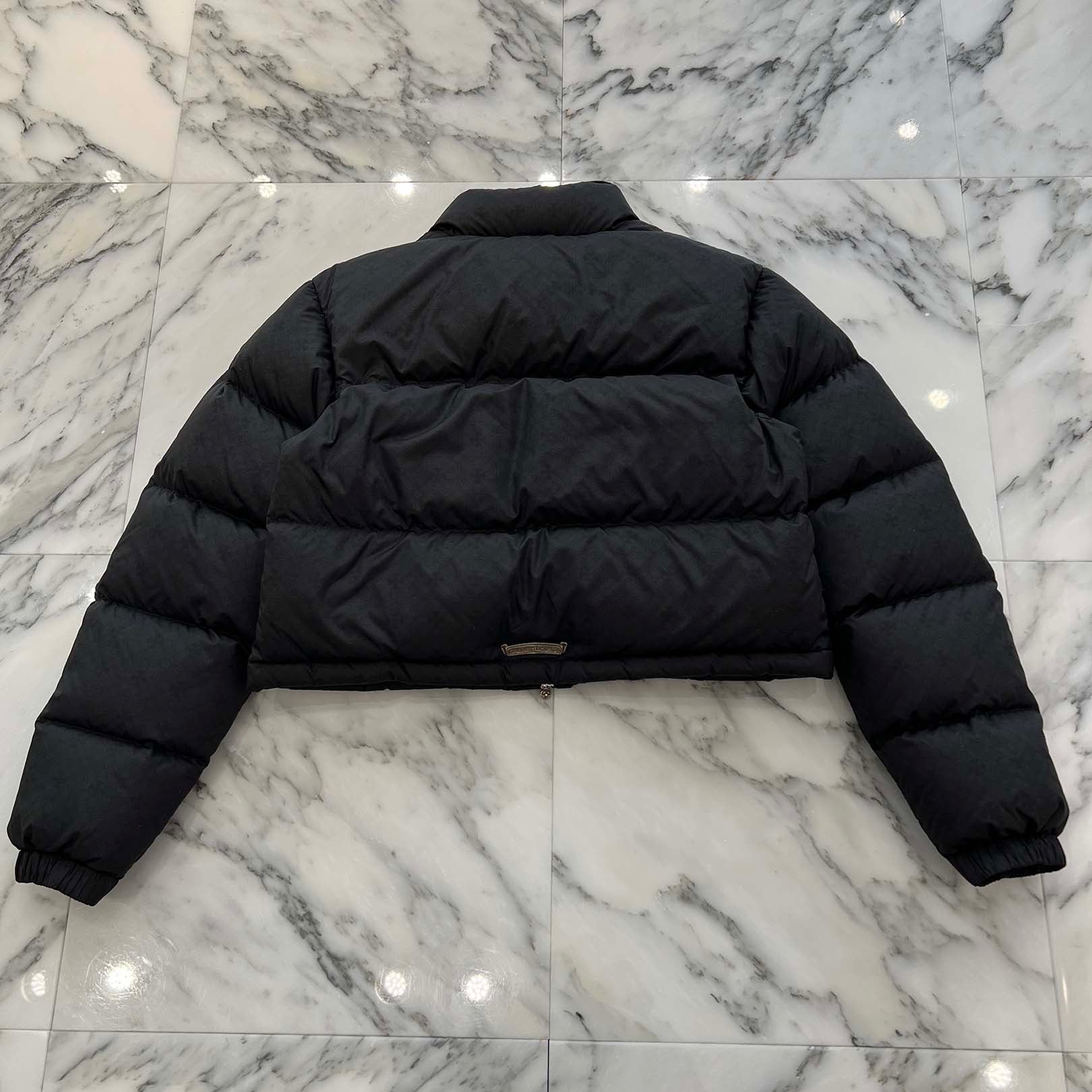 CHROME HEARTS Cropped CH Plus Stiff Down Jacket Size S クロムハーツ クロップド CHプラス スティッフ ダウンジャケット サイズS