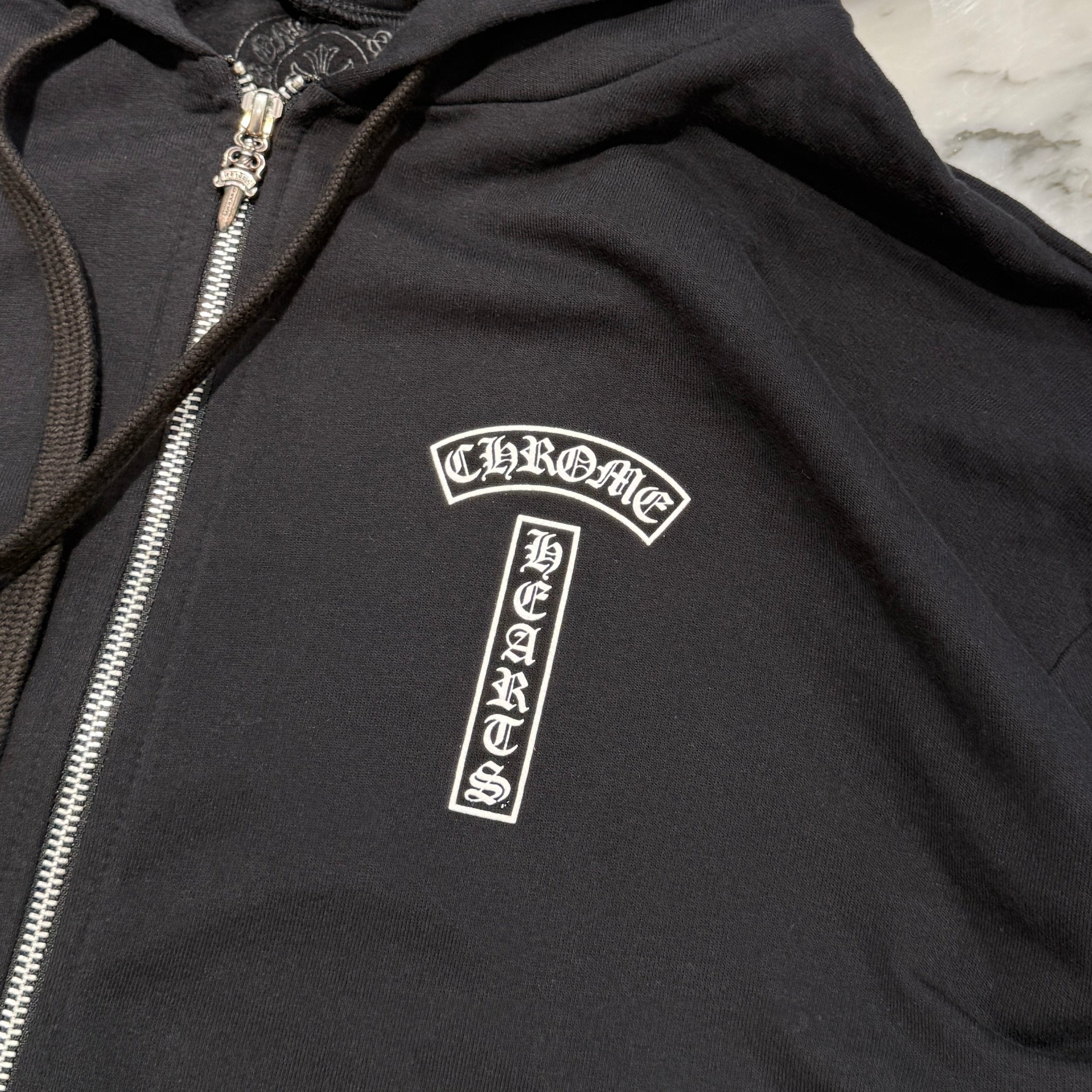 CHROME HEARTS Back Arch USA Logo Zip Up Hoodie Size XL クロムハーツ バックアーチ USA ロゴ ジップアップフーディー サイズXL