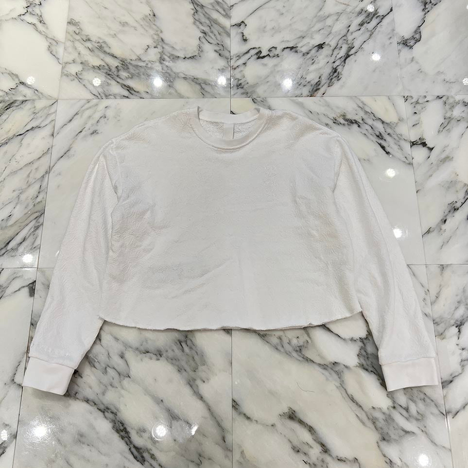 CHROME HEARTS Y NOT Vertical Logo Cropped Sweat Shirt Size M クロムハーツ ワイノット ヴァーティカルロゴ クロップド スウェットシャツ Tシャツ サイズM