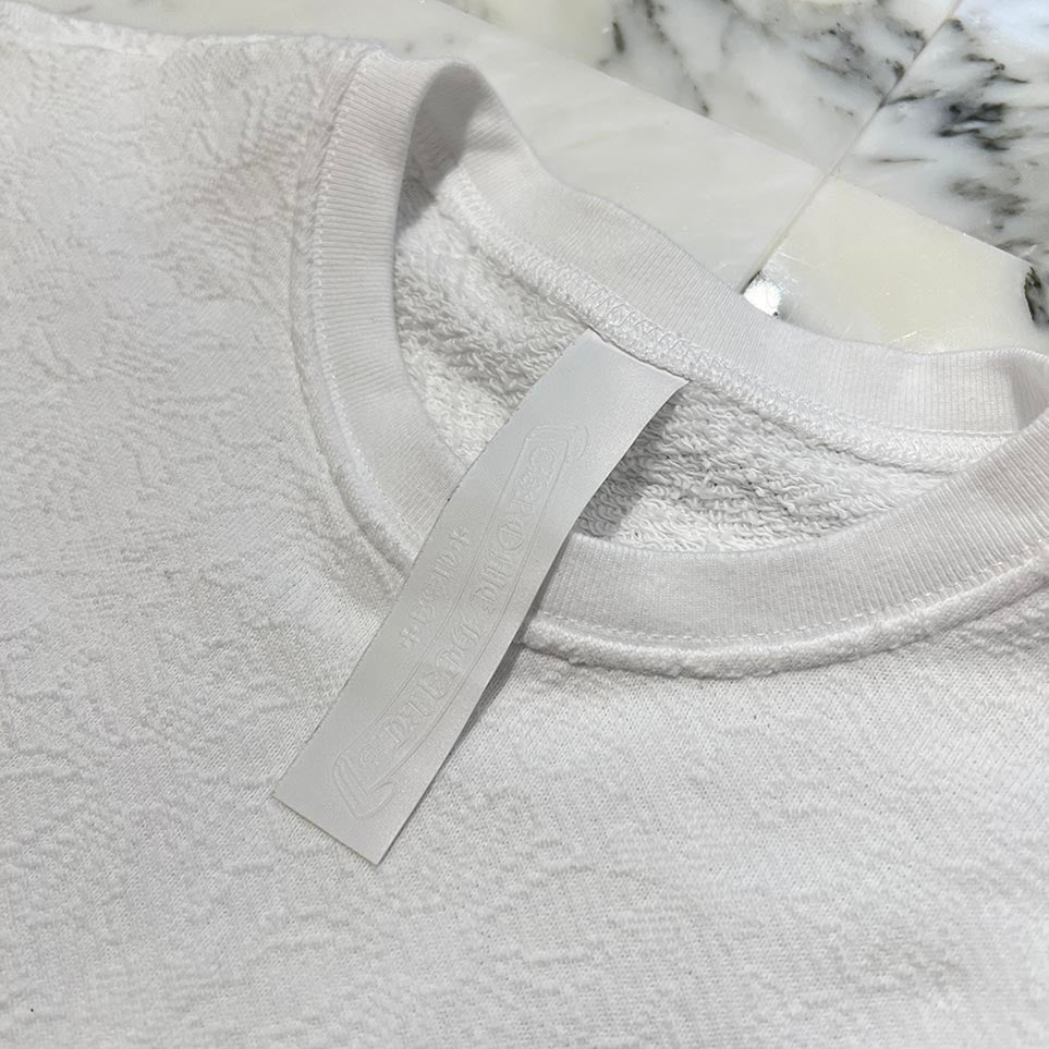 CHROME HEARTS Y NOT Vertical Logo Cropped Sweat Shirt Size M
