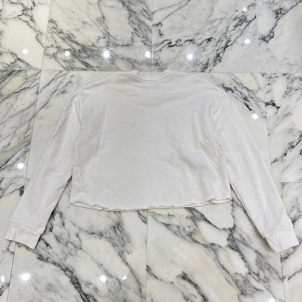 CHROME HEARTS Y NOT Vertical Logo Cropped Sweat Shirt Size M クロムハーツ ワイノット ヴァーティカルロゴ クロップド スウェットシャツ Tシャツ サイズM