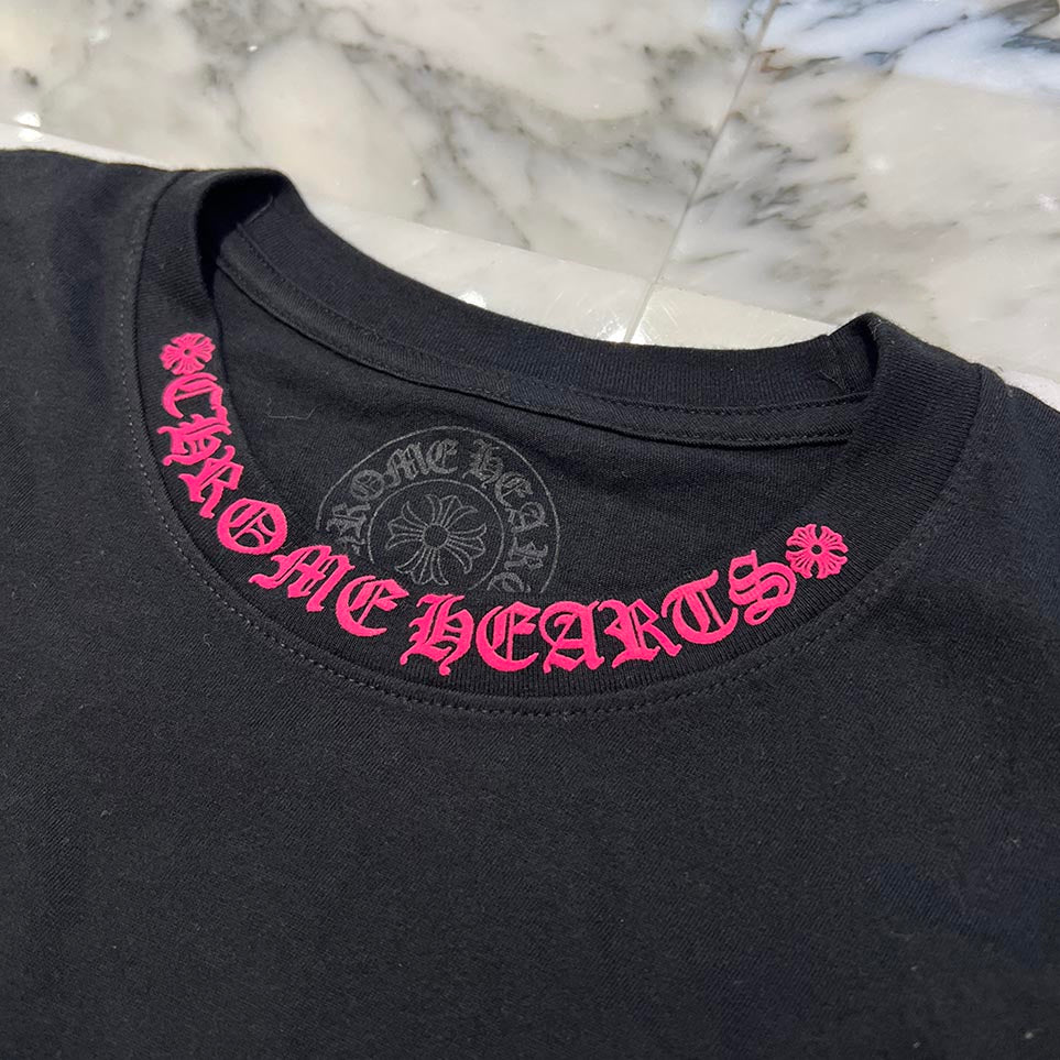 CHROME HEARTS 2025AW Old English Neck Logo Long Sleeve Tee Size L クロムハーツ ネックロゴ ロングスリーブ Tシャツ サイズL