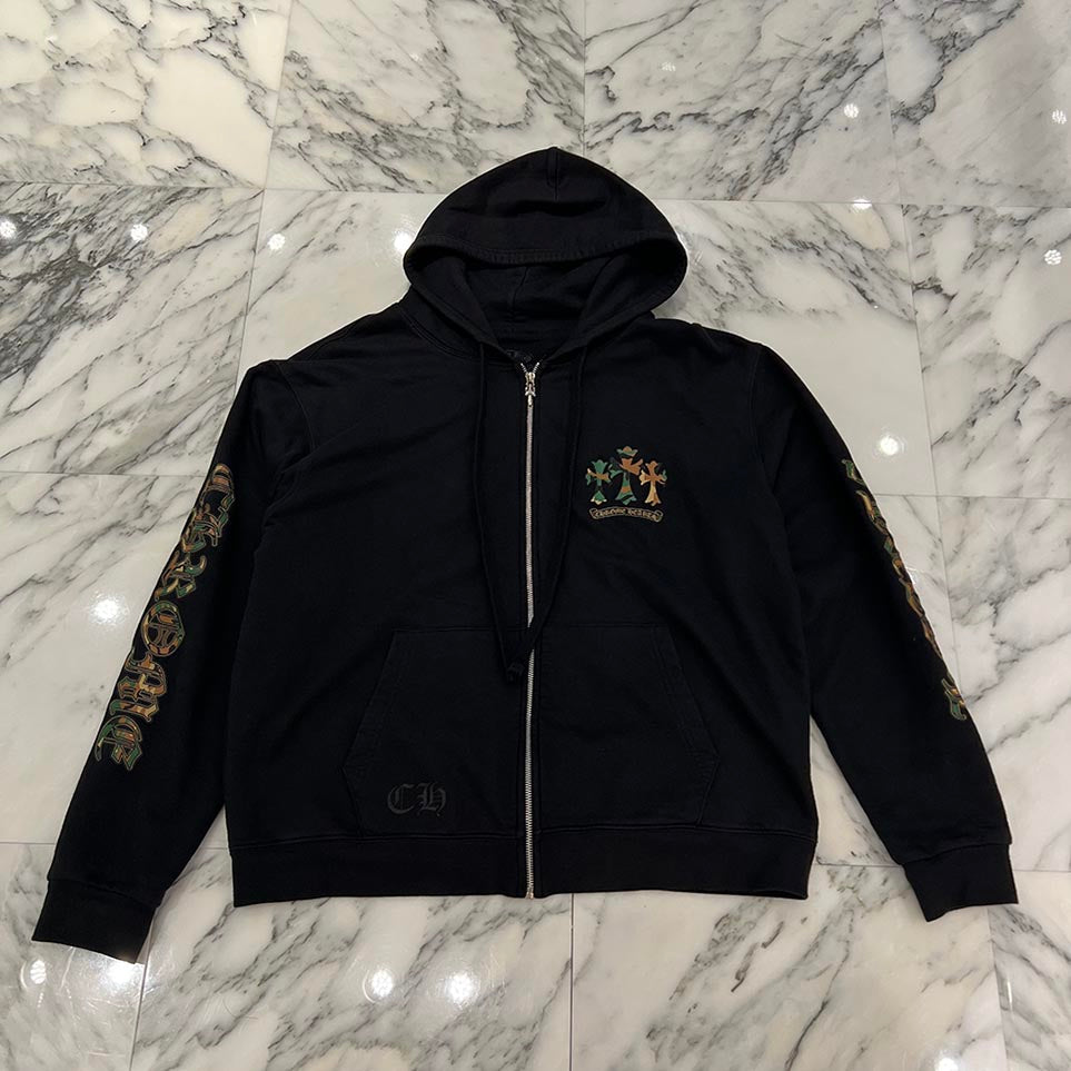 CHROME HEARTS Camo Horseshoe Zip Up Hoodie Size M クロムハーツ カモ ホースシュージップアップフーディ サイズM