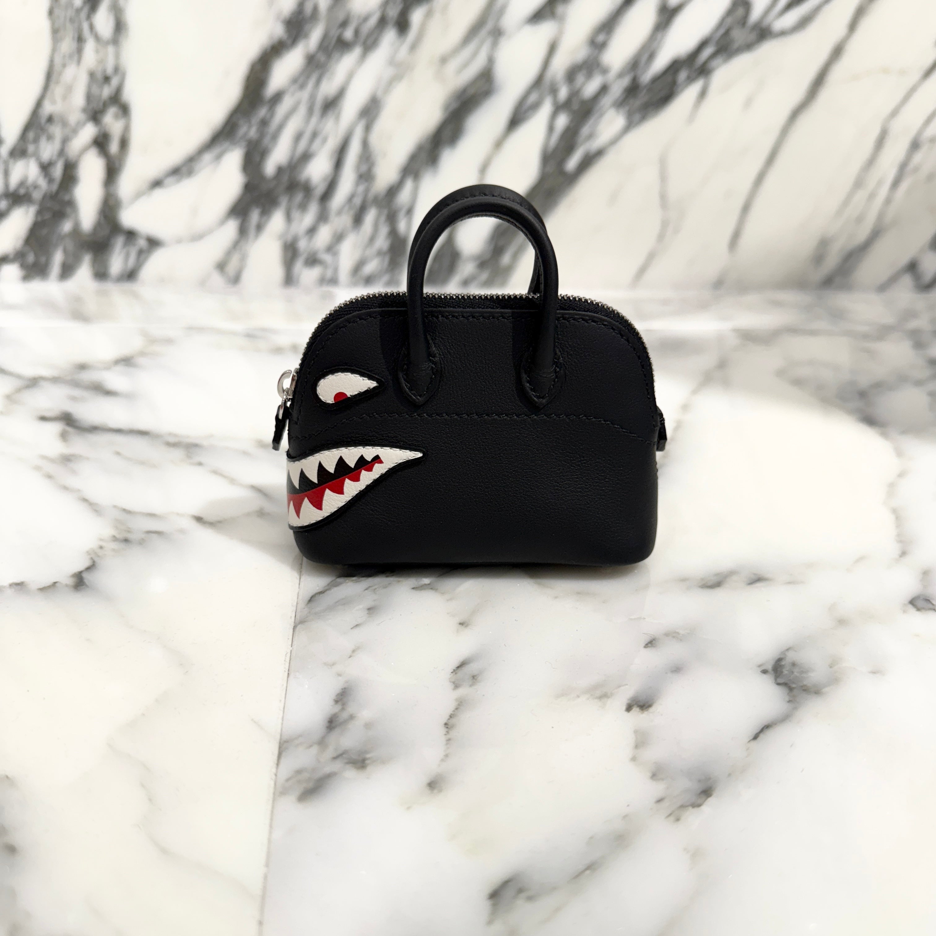 HERMES Bolide Shark Charm H085038CK89 エルメス ボリード シャーク チャーム レザーチャーム