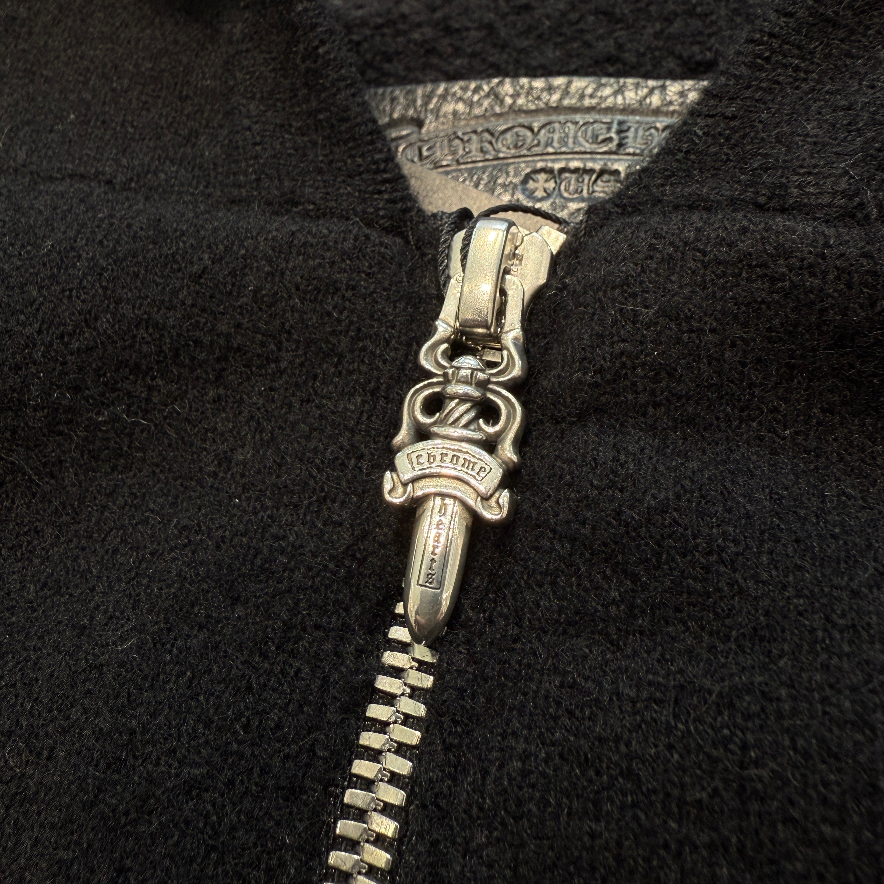CHROME HEARTS Y NOT Arm Logo Cashmere Knit Zip Up Hoodie Size L クロムハーツ ワイノット アームロゴ カシミヤジップアップフーディ サイズL