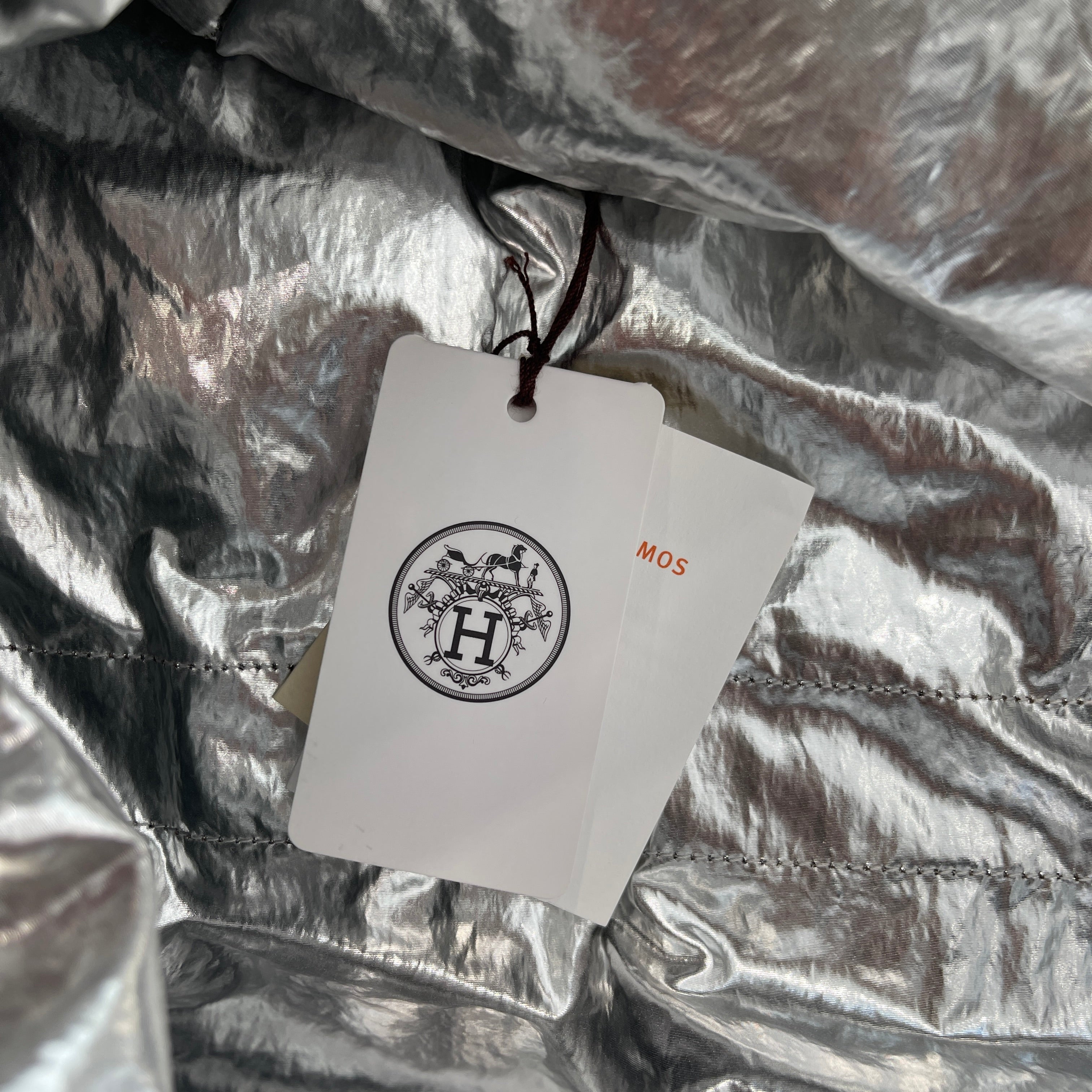HERMES 2019AW Metallic Lining Hoodie Down Jacket Size 54 エルメス メタリックライニング フーディダウン ジャケット  サイズ54