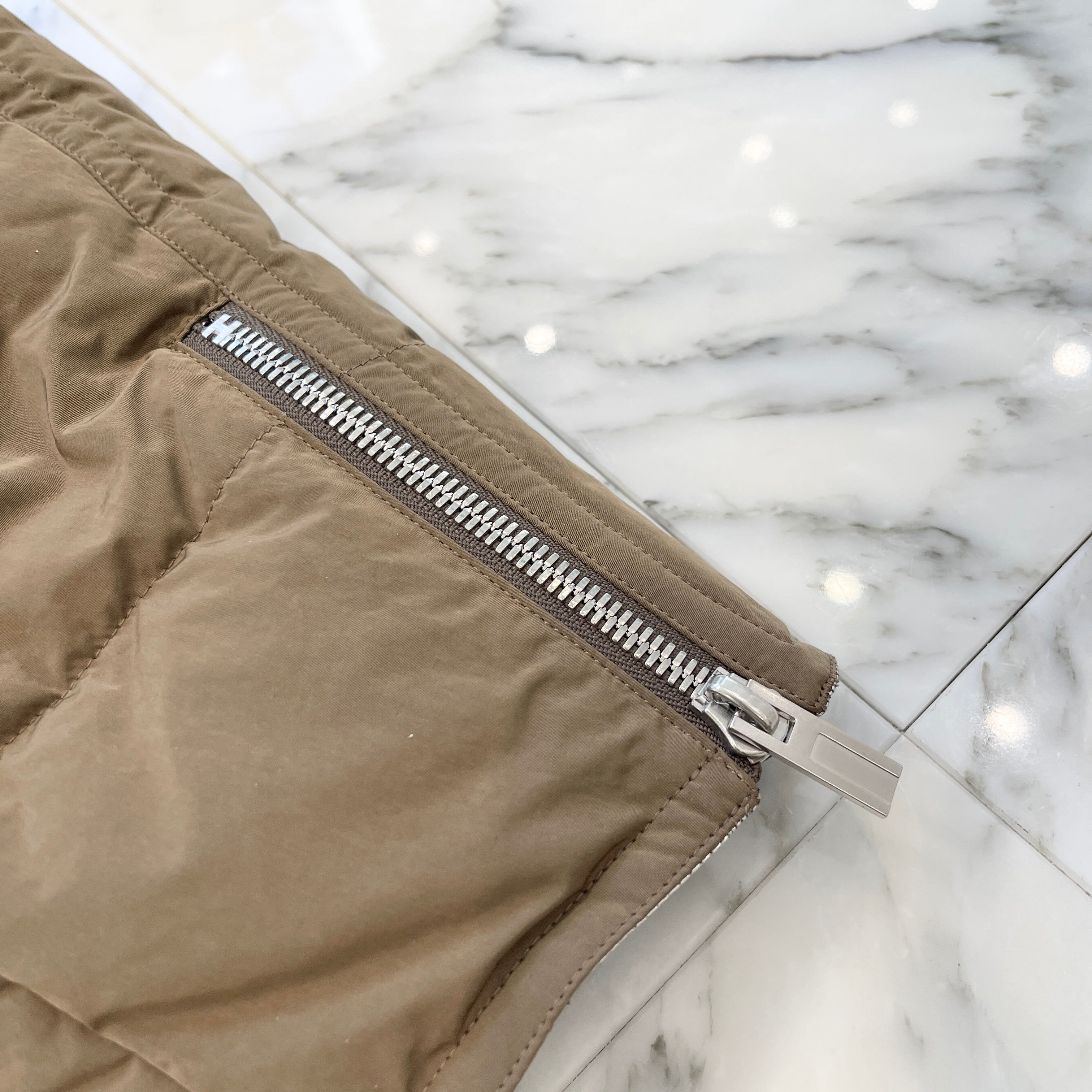 HERMES 2019AW Metallic Lining Hoodie Down Jacket Size 54 エルメス メタリックライニング フーディダウン ジャケット  サイズ54