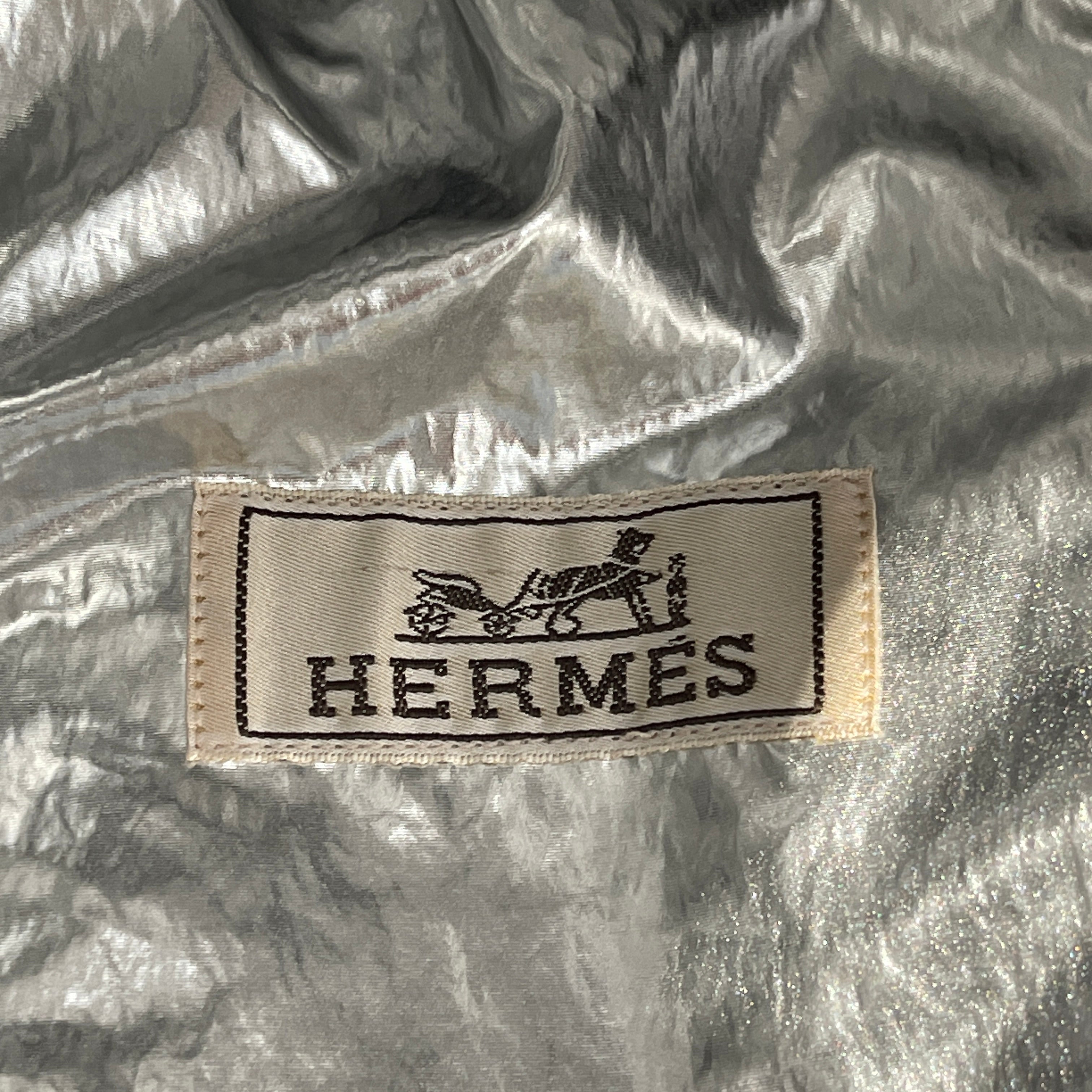HERMES 2019AW Metallic Lining Hoodie Down Jacket Size 54 エルメス メタリックライニング フーディダウン ジャケット  サイズ54