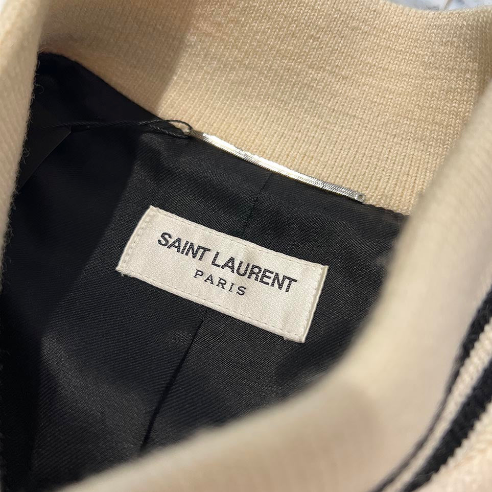 SAINT LAURENT PARIS 2022SS Blouson Teddy Jacket 354718 Y213Q Size