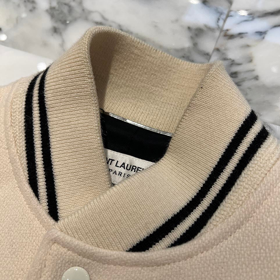 SAINT LAURENT PARIS 2022SS Blouson Teddy Jacket 354718 Y213Q Size