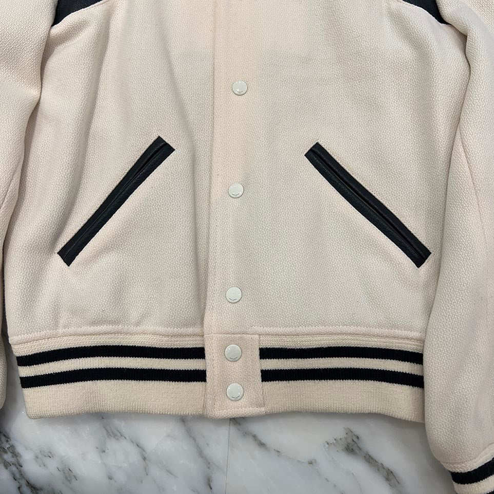 SAINT LAURENT PARIS 2022SS Blouson Teddy Jacket 354718 Y213Q Size 44 サンローランパリ ブルゾン テディジャケット サイズ44