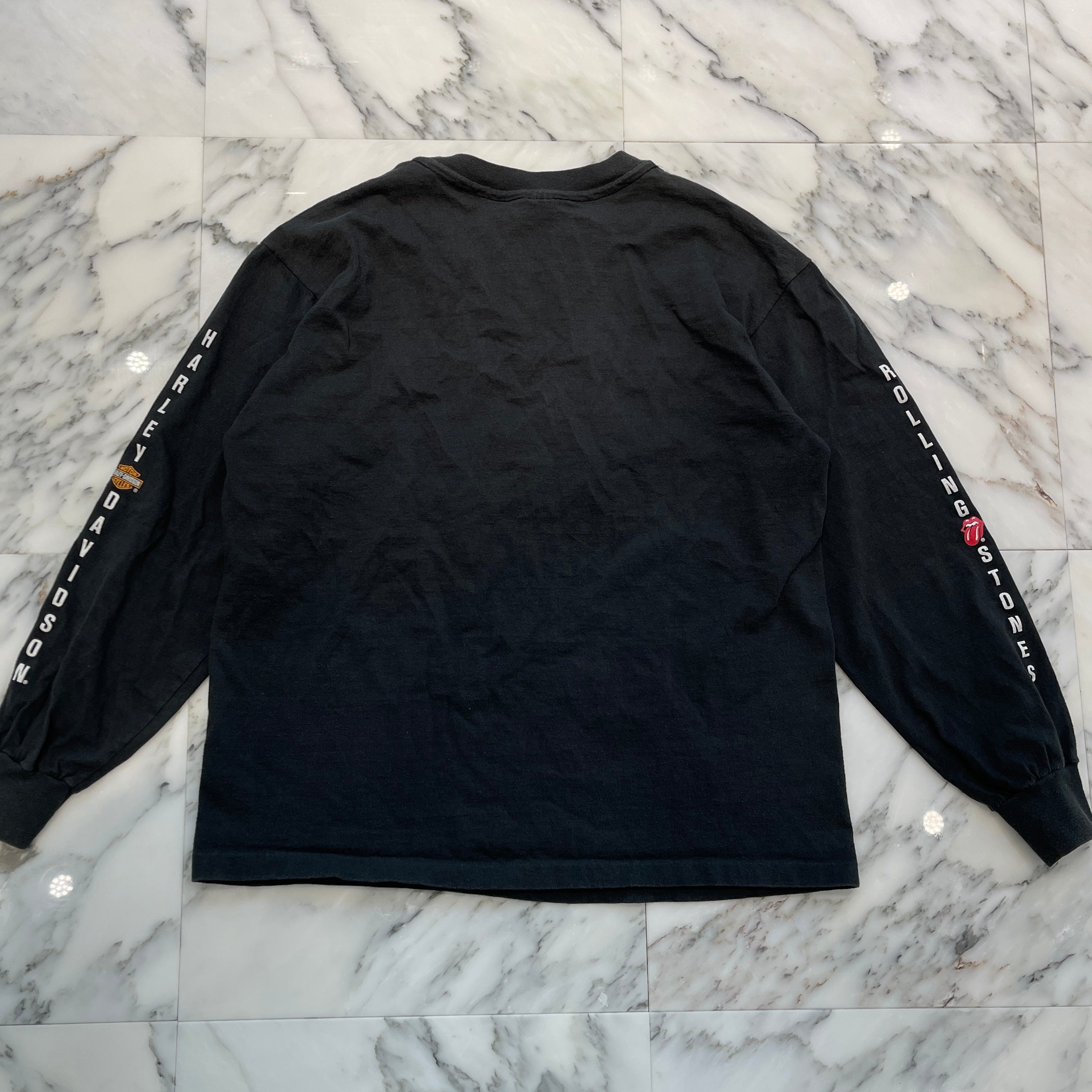 Vintage 90's Harley-Davidson × The Rolling Stones L/S Tee size L ヴィンテージ 90's ハーレー・ダビットソン × ローリング・ストーンズ ロングスリーブTシャツ サイズL