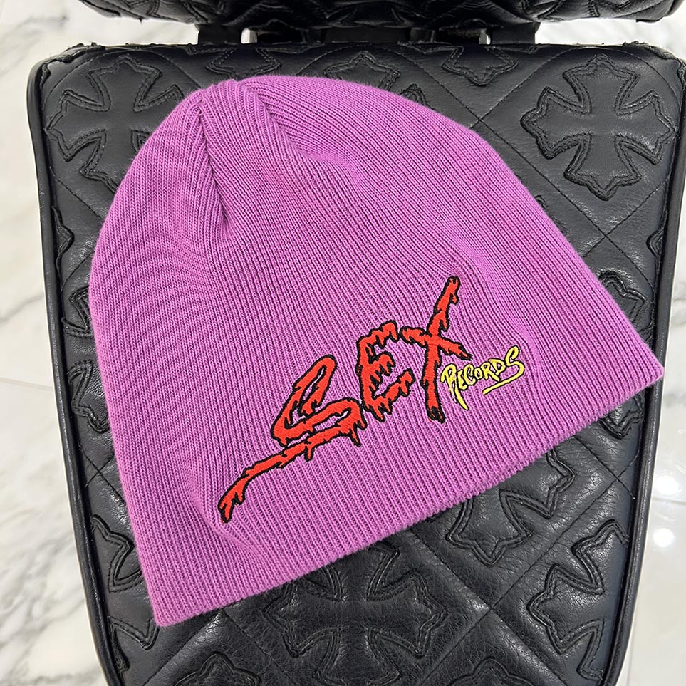 MATTY BOY ANTI PROMO SEX Records Embroidery Beanie Size ONE SIZE