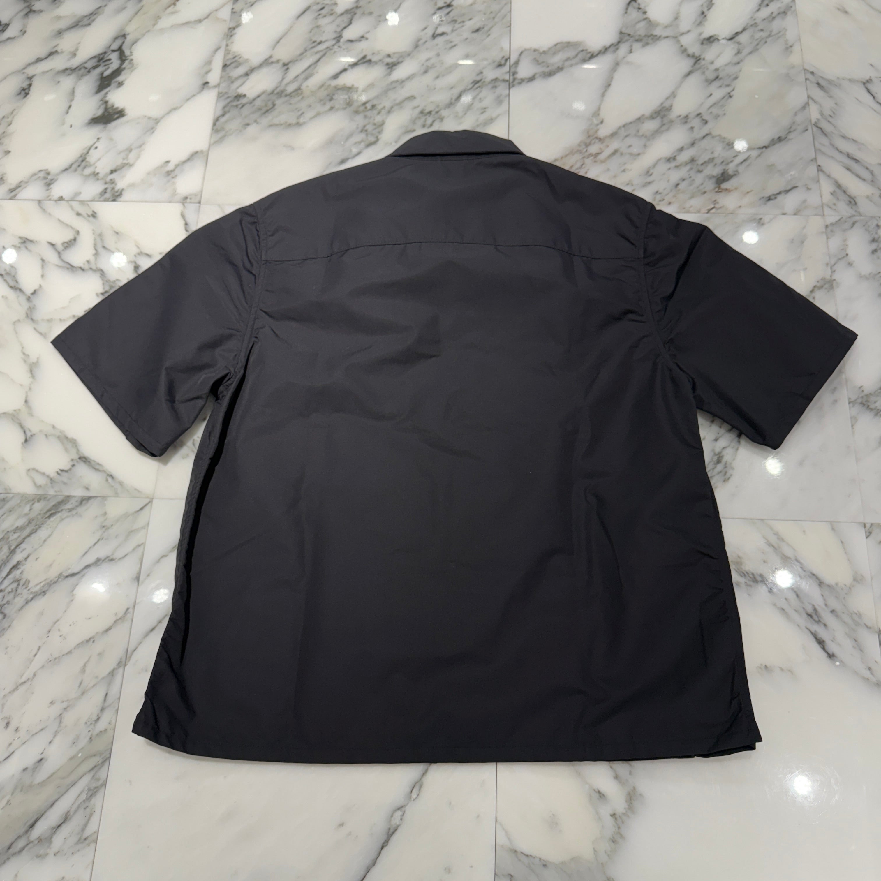 CHROME HEARTS Y NOT Carpenter Leather Pocket Nylon Zip Shirt Size XL クロムハーツ ワイノット カーペンター レザーポケット ナイロンジップシャツ サイズXL