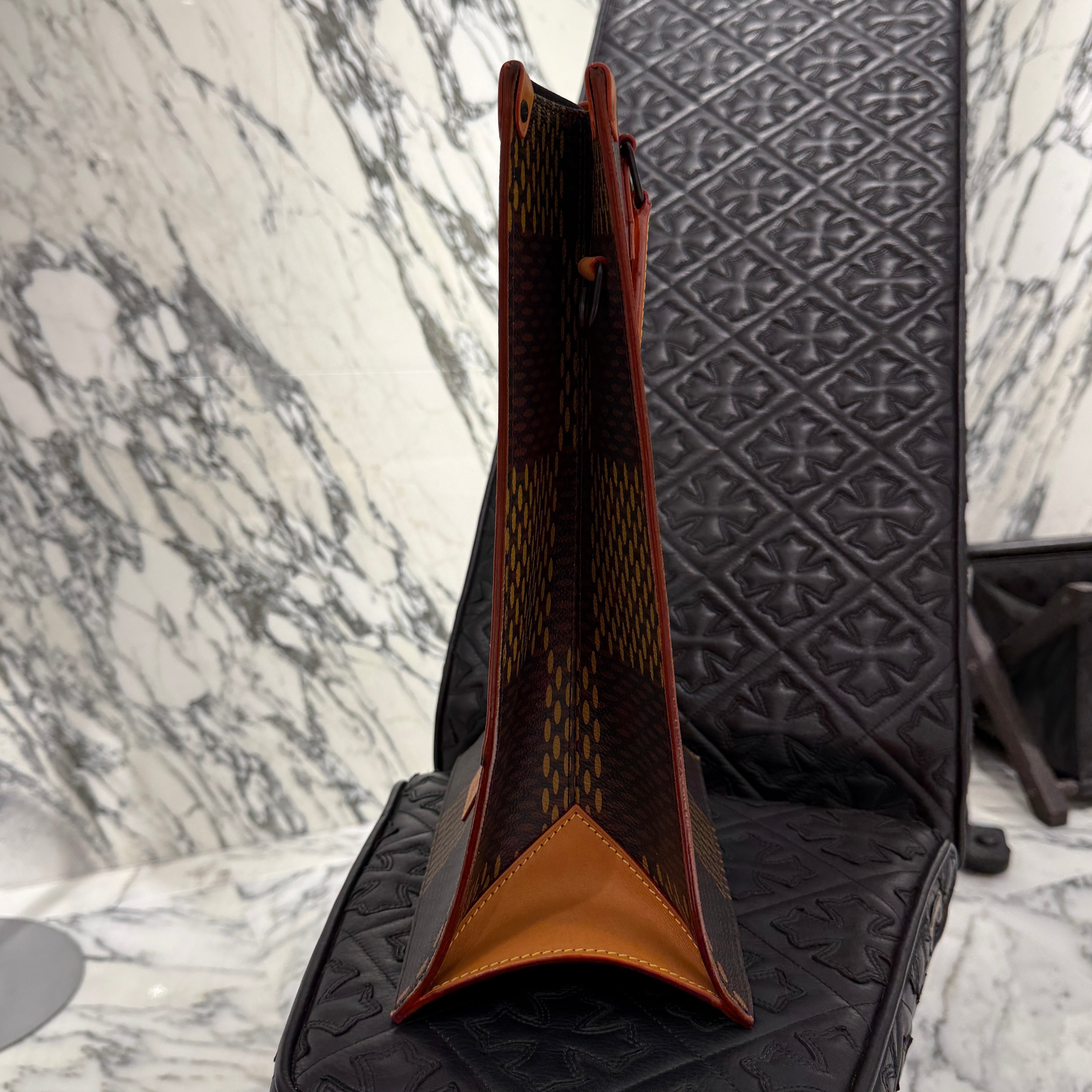 LOUIS VUITTON × NIGO 2022SS DAMIER Giant Monogram Mini Tote Bag N40355 ルイヴィトン × ニゴ ダミエ ジャイアント モノグラム ミニトートバッグ