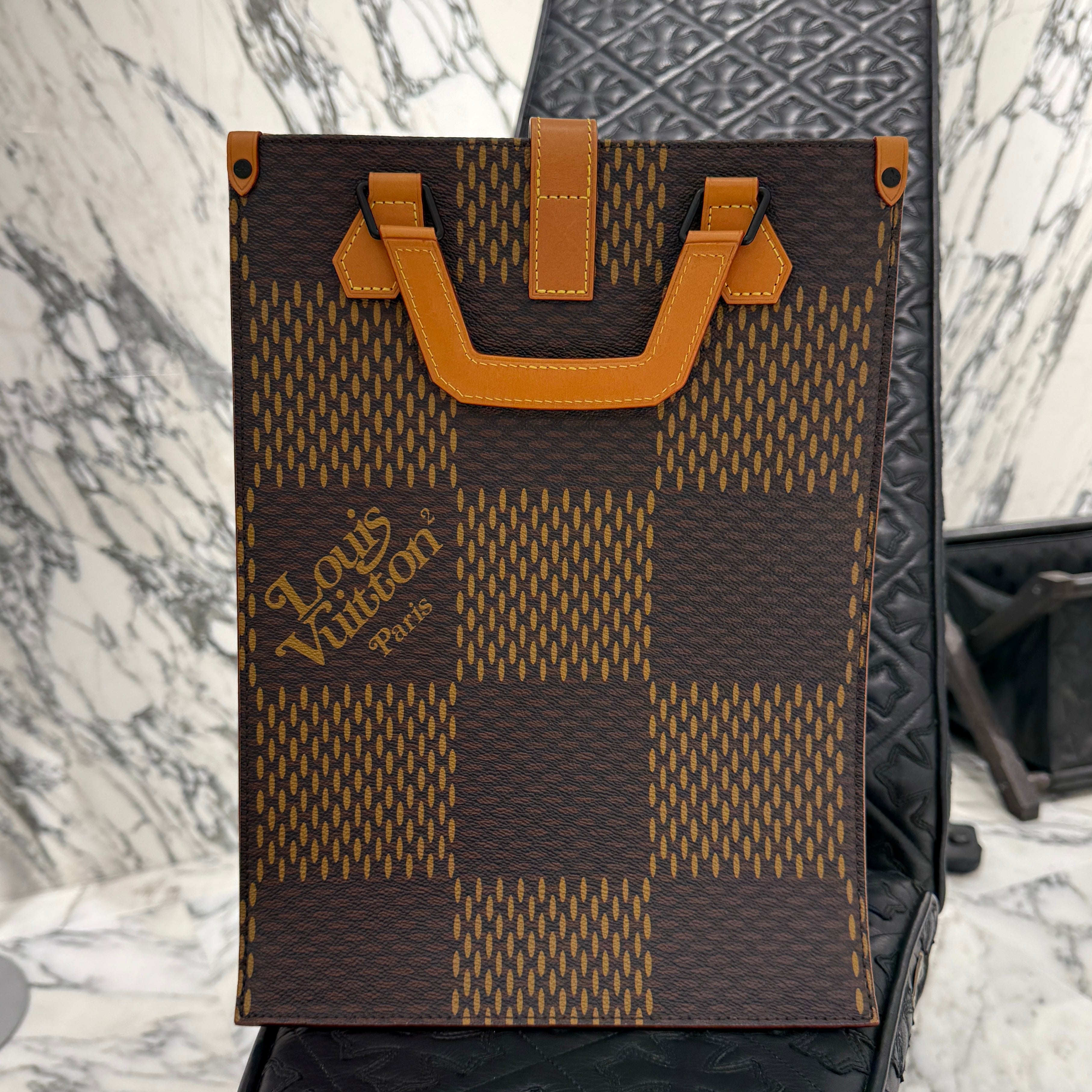LOUIS VUITTON × NIGO 2022SS DAMIER Giant Monogram Mini Tote Bag N40355 ルイヴィトン × ニゴ ダミエ ジャイアント モノグラム ミニトートバッグ