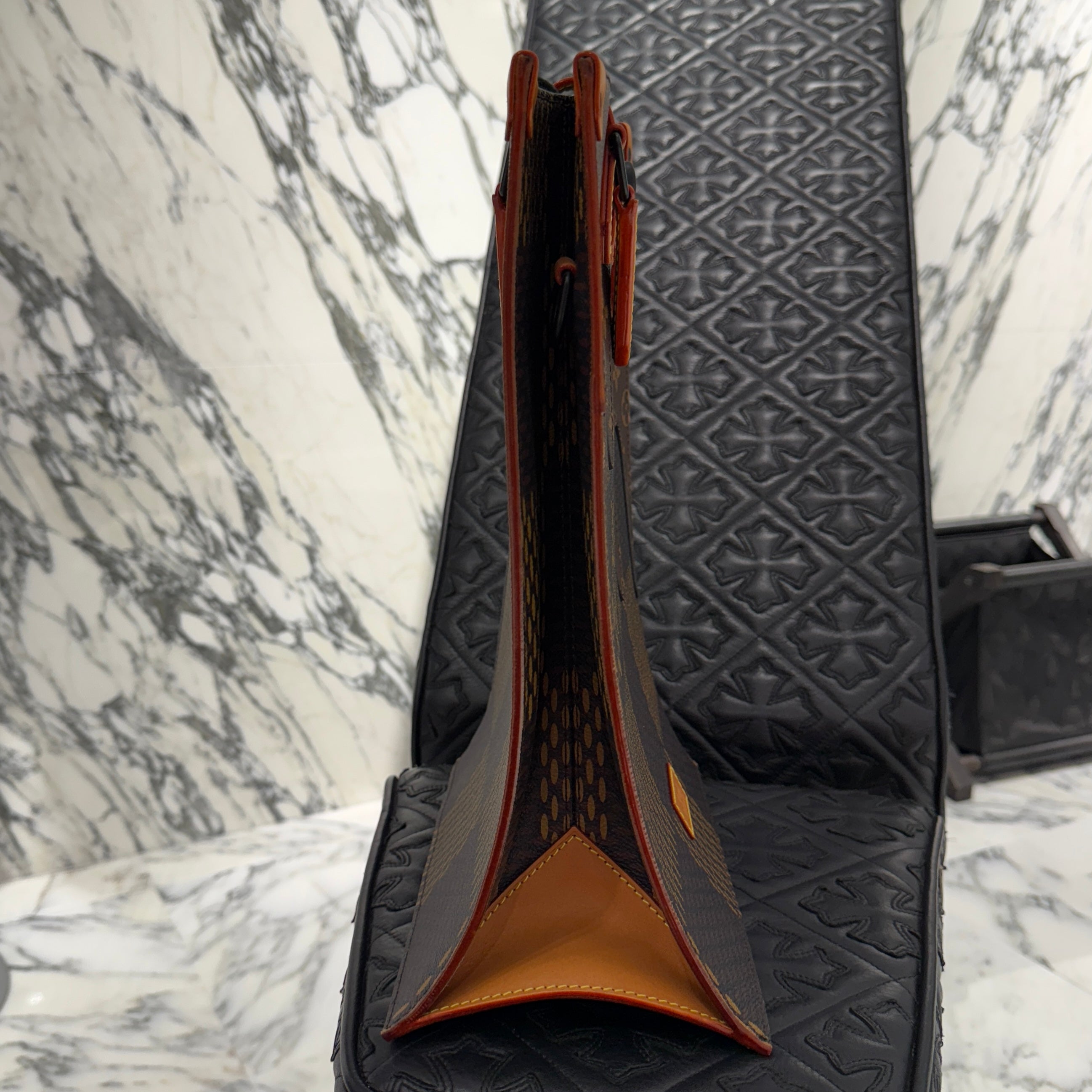 LOUIS VUITTON × NIGO 2022SS DAMIER Giant Monogram Mini Tote Bag N40355 ルイヴィトン × ニゴ ダミエ ジャイアント モノグラム ミニトートバッグ