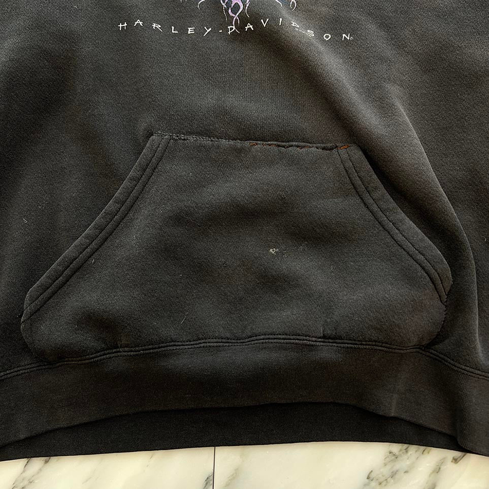 Vintage 00's Harley-Davidson ”FEEL THE HEAT” Pullover Hoodie ヴィンテージ 00's ハーレー・ダビットソン "フィール・ザ・ヒート" プルオーバーフーディ