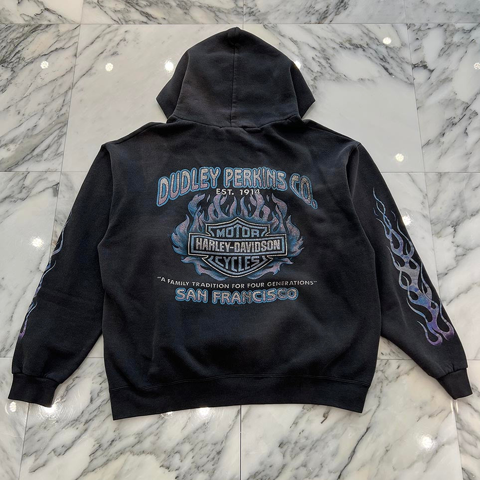 Vintage 00's Harley-Davidson ”FEEL THE HEAT” Pullover Hoodie ヴィンテージ 00's ハーレー・ダビットソン "フィール・ザ・ヒート" プルオーバーフーディ