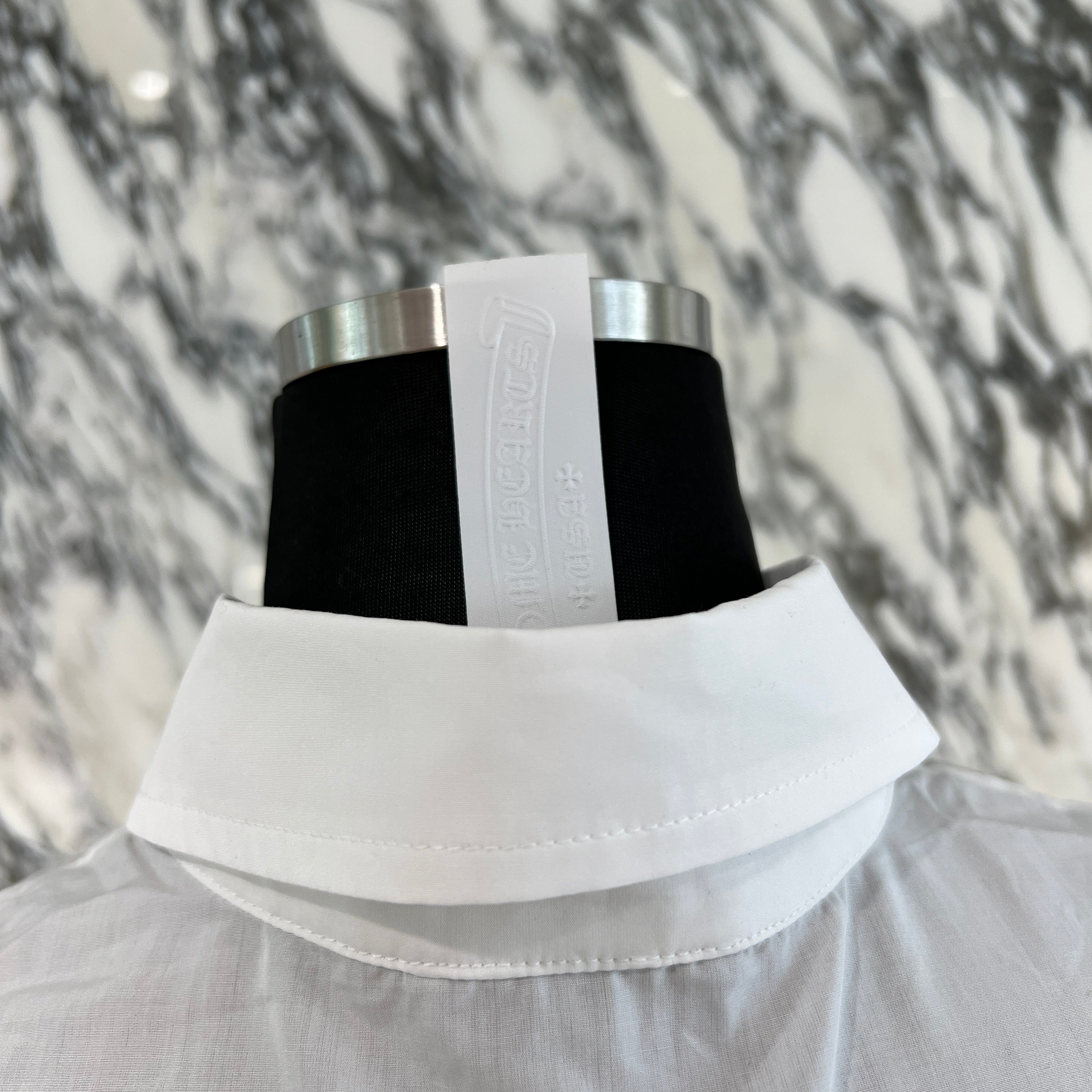 CHROME HEARTS Y NOT CH Logo Embroidery Cross Ball Long Sleeve Shirt Size XS クロムハーツ ワイノット CHロゴエンブロイダリー クロスボール ロングスリーブシャツ サイズXS