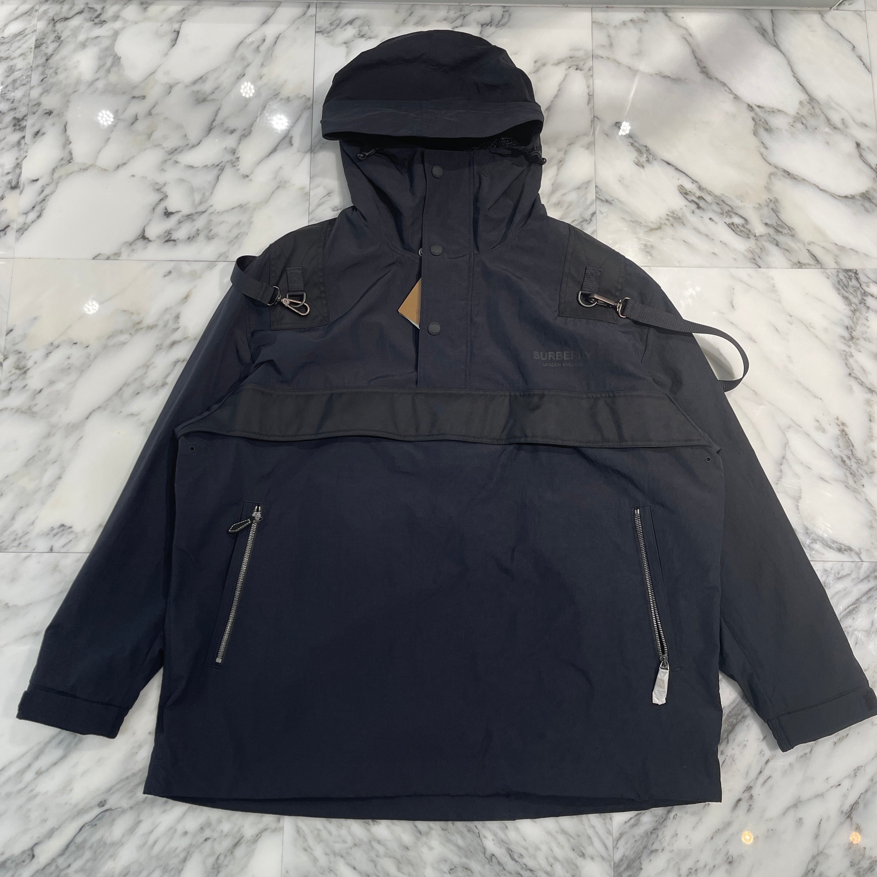 BURBERRY 2022AW Logo Hooded Mountain Parka 115895 A1189 Size L バーバリー ロゴ フーデッド マウンテンパーカー サイズL