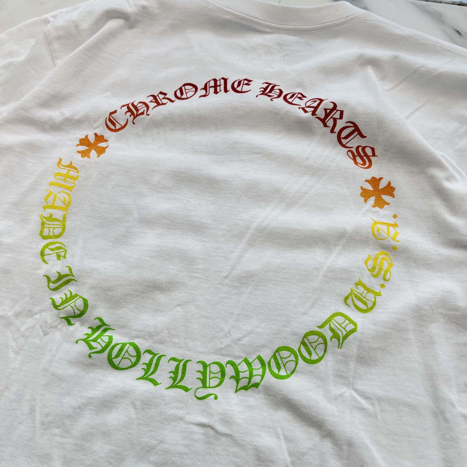 CHROME HEARTS Back Grad Circle Logo Tee Size L クロムハーツ バックグラデーション サークルロゴ Tシャツ サイズL