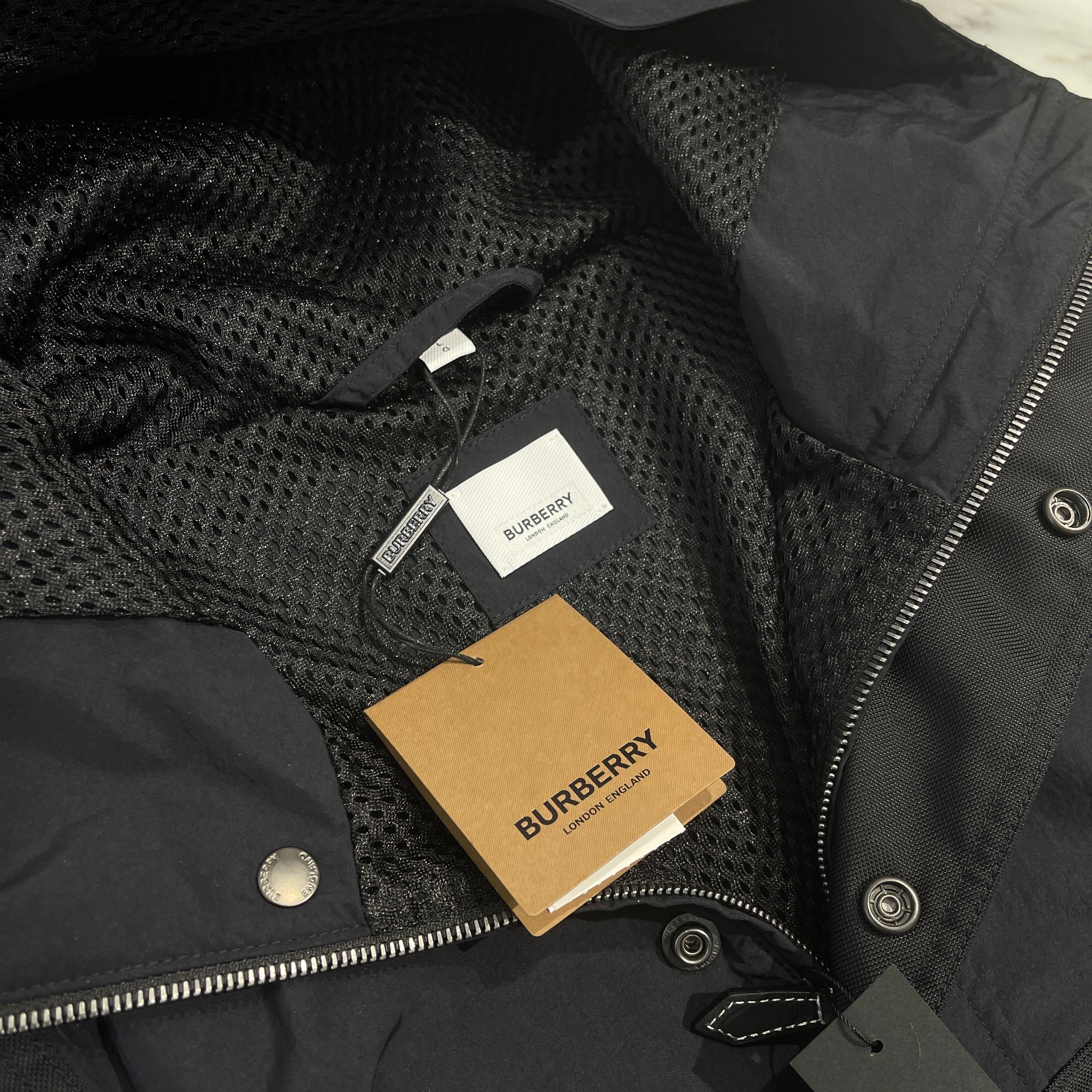 BURBERRY 2022AW Logo Hooded Mountain Parka 115895 A1189 Size L バーバリー ロゴ フーデッド マウンテンパーカー サイズL