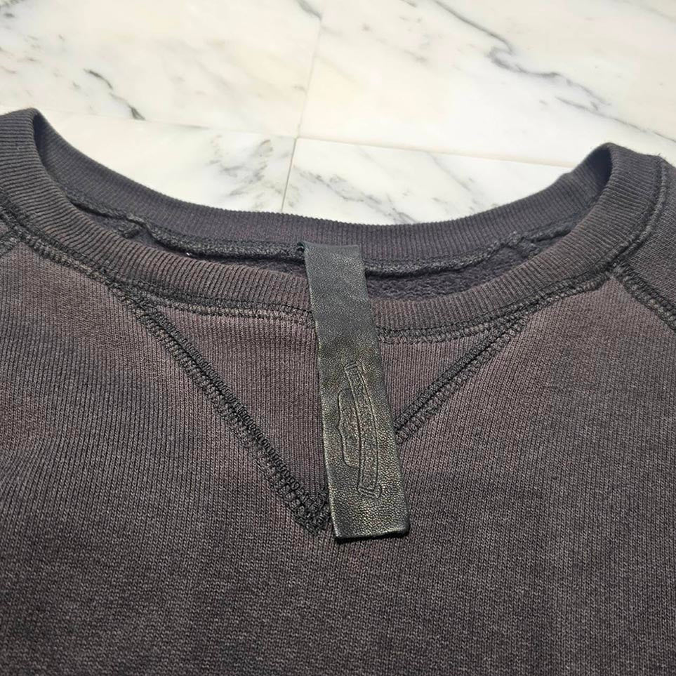CHROME HEARTS Y NOT Triple Cross Leather Patch Sweat Shirt Size XL クロムハーツ ワイノット トリプルクロス レザーパッチ スウェットシャツ サイズXL