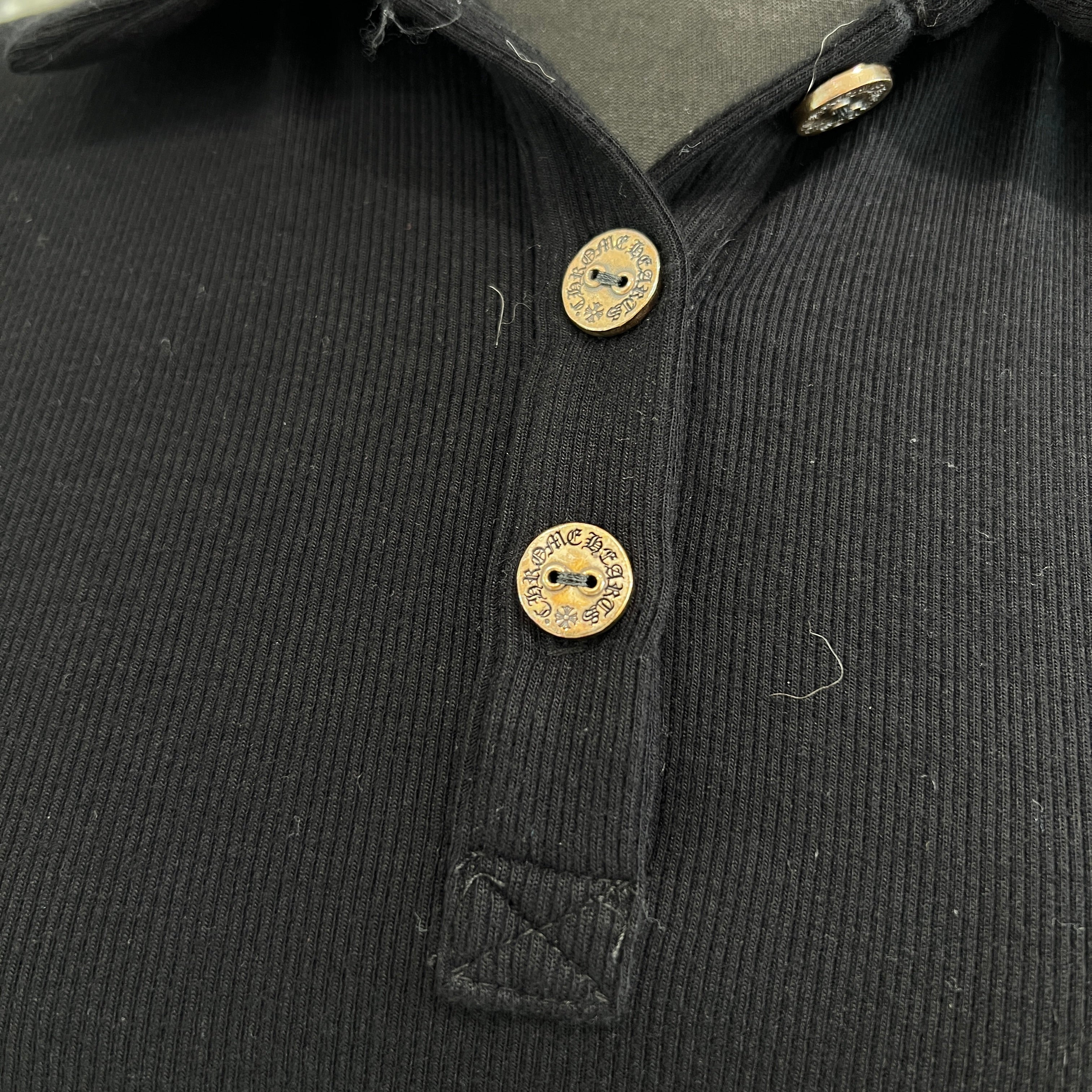 CHROME HEARTS Y NOT Vine Dagger Embroidery Polo Shirt Size S クロムハーツ ワイノット ヴァインダガー刺繍 ポロシャツ サイズS