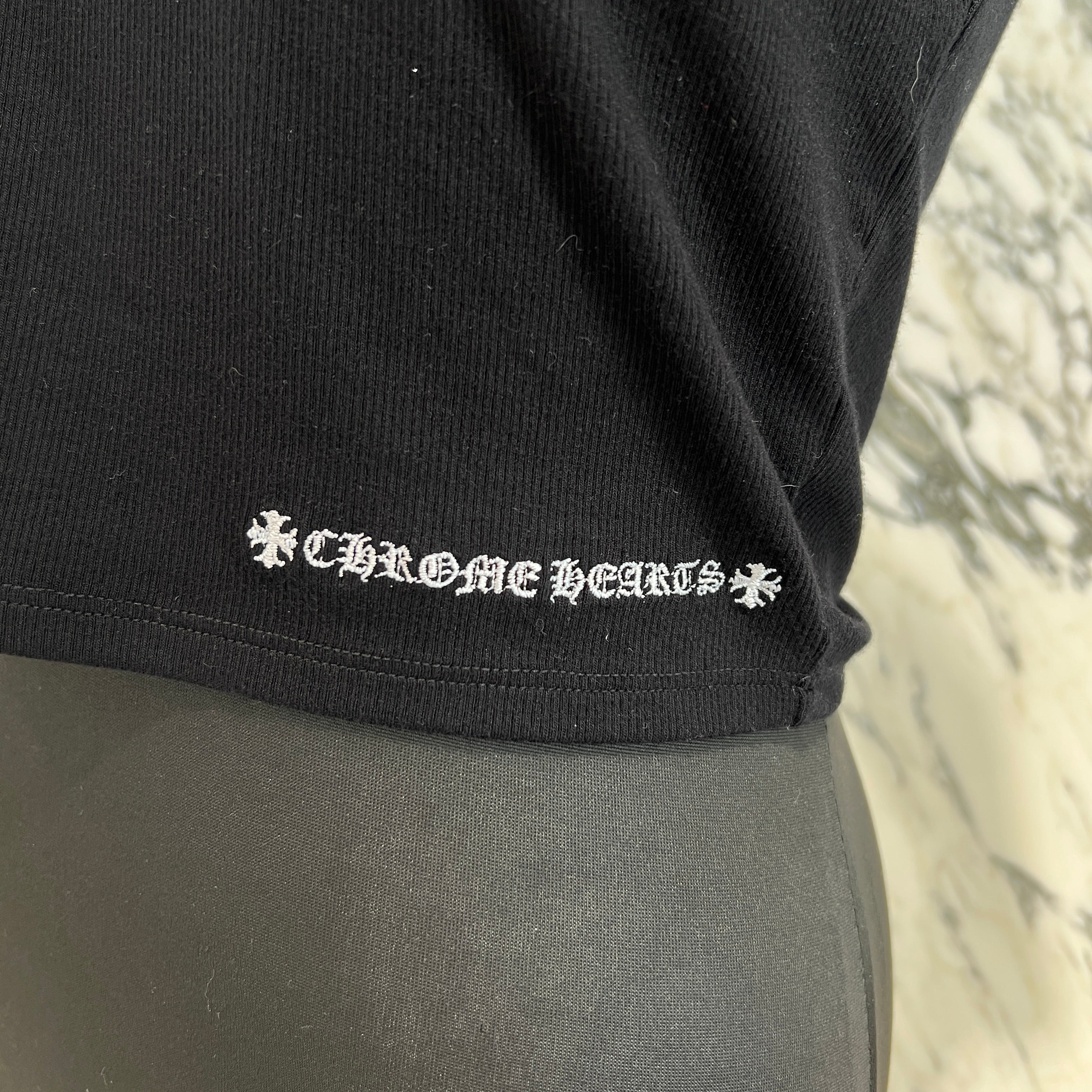 CHROME HEARTS Y NOT Vine Dagger Embroidery Polo Shirt Size S クロムハーツ ワイノット ヴァインダガー刺繍 ポロシャツ サイズS