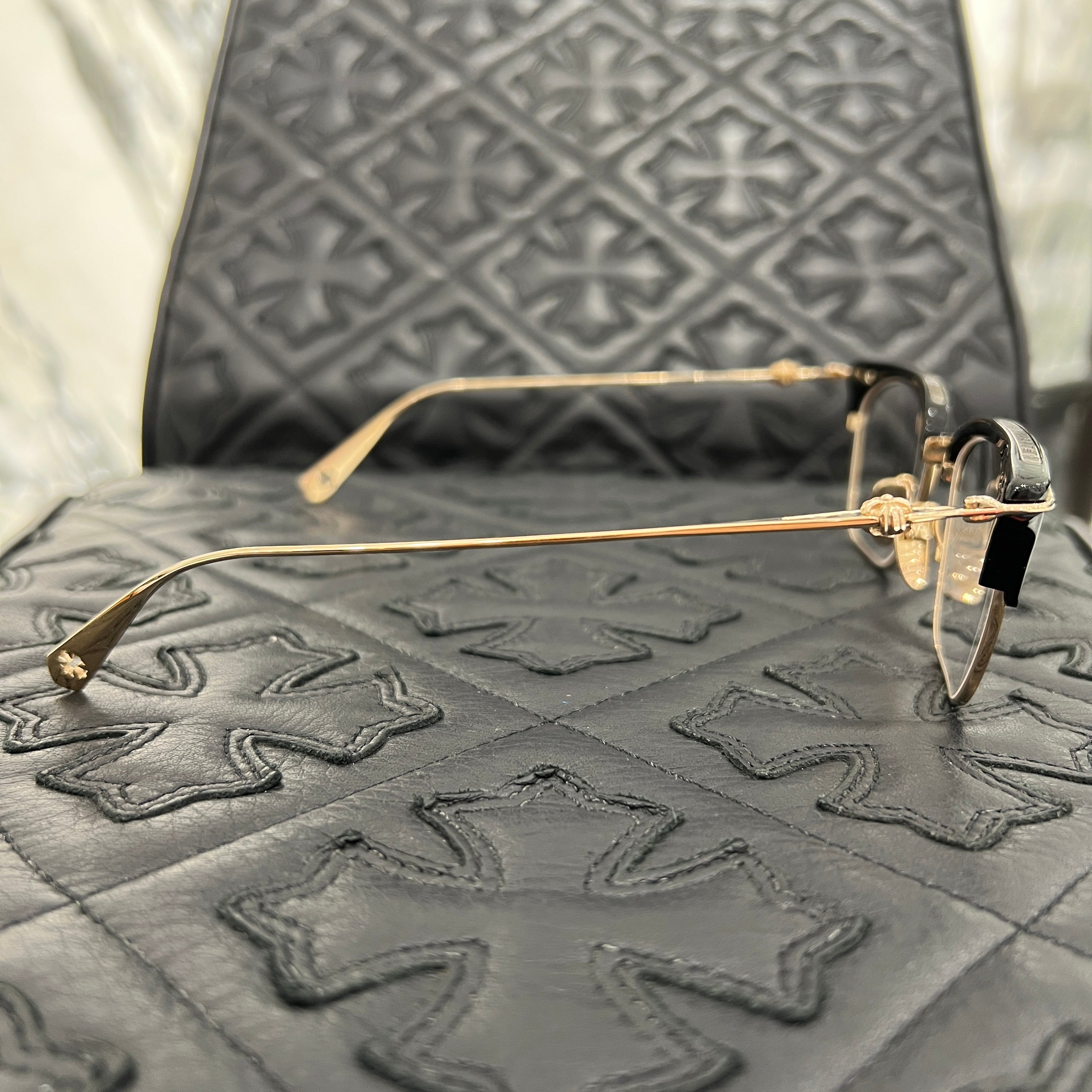 CHROME HEARTS SLUNTRADICTION Sunglasses Size 54口19-148 クロム