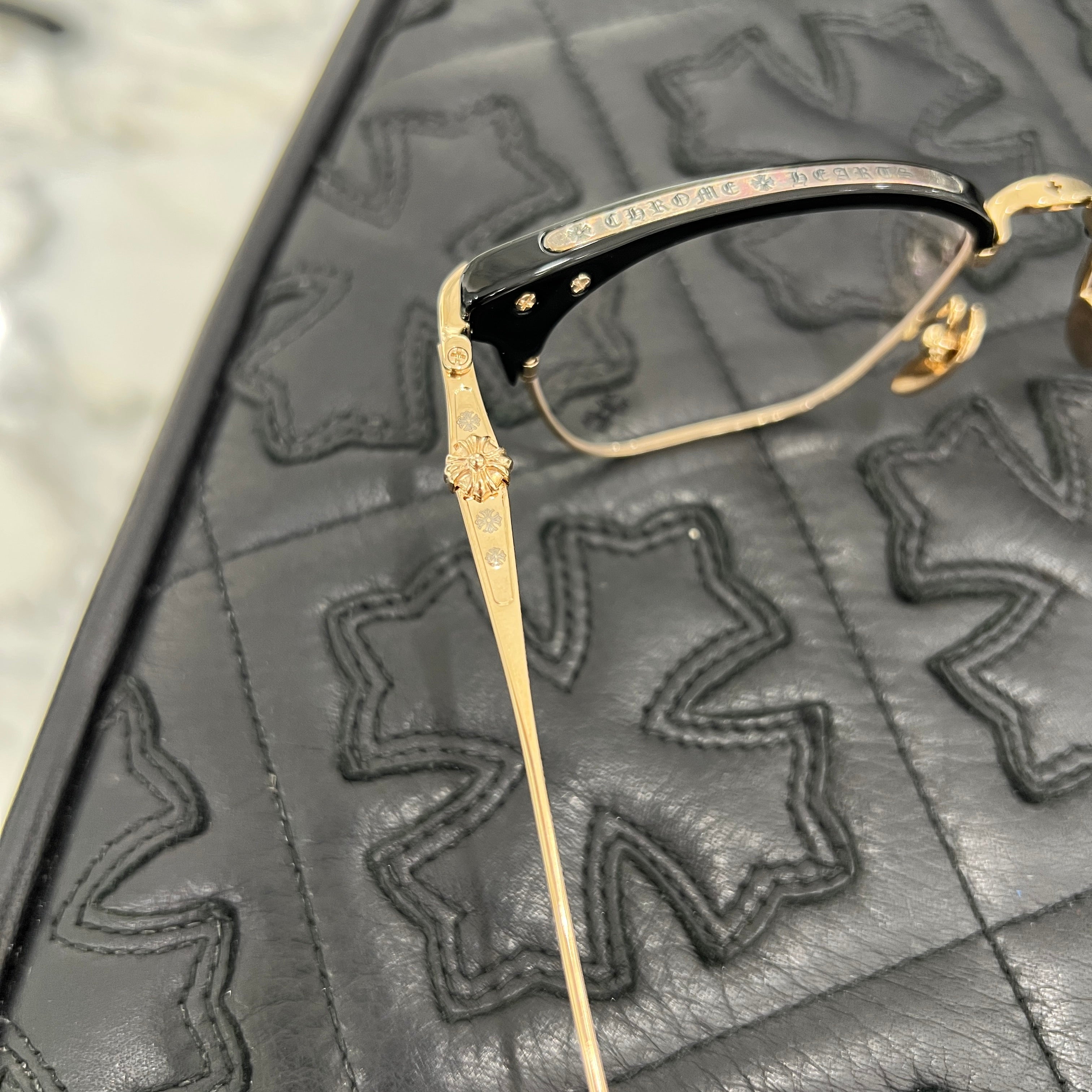 CHROME HEARTS SLUNTRADICTION Sunglasses Size 54口19-148 クロム